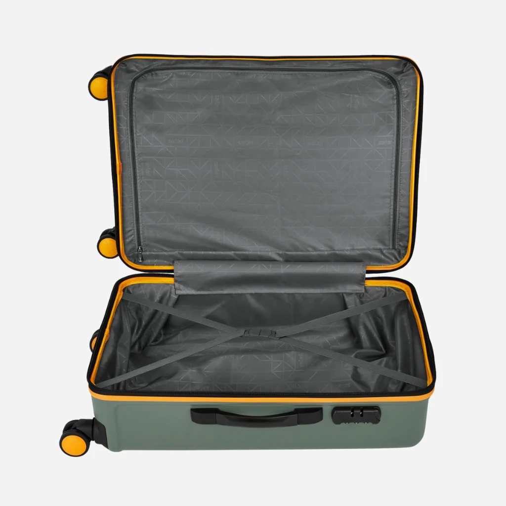 Safari City Miles Thyme Green Trolley Bag with Anti-theft Zipper and Dual Wheels - Image 29