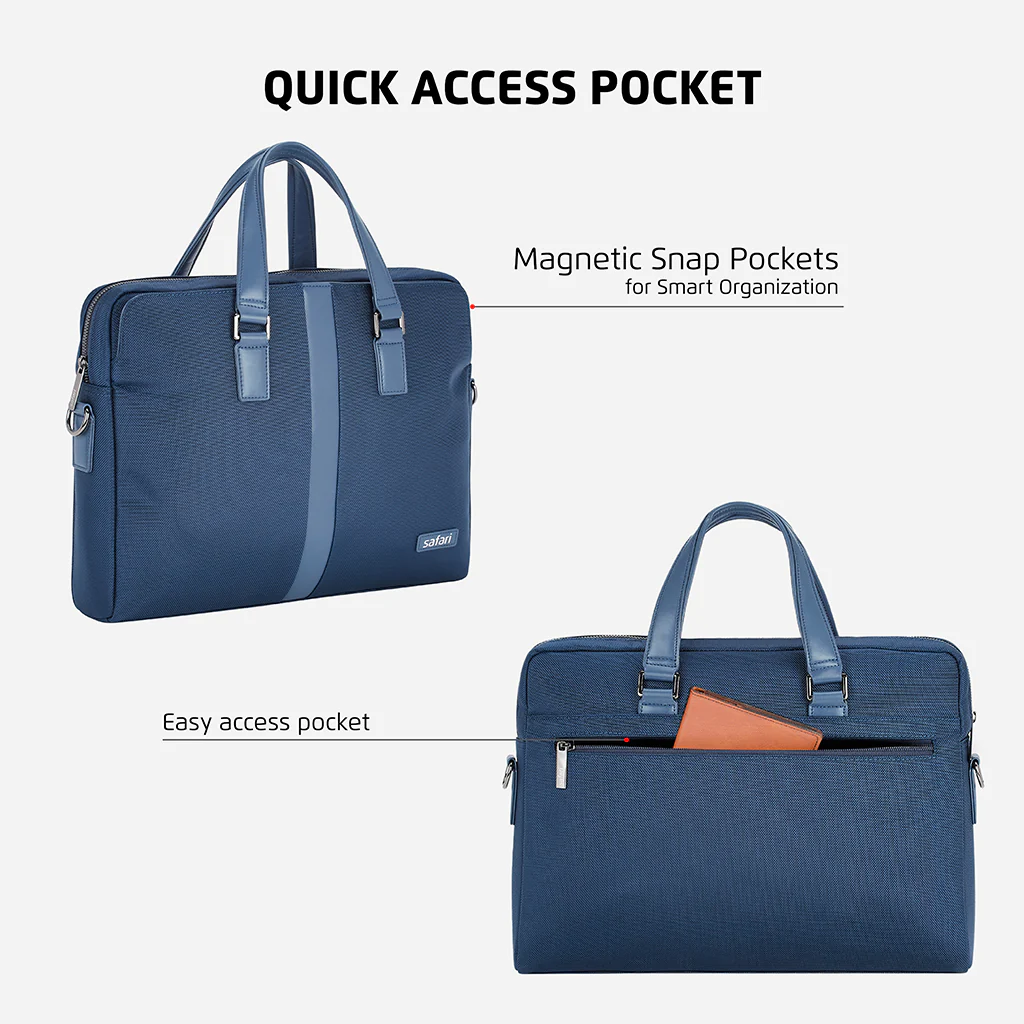 Safari Classic Messenger Bag - Blue - Image 3