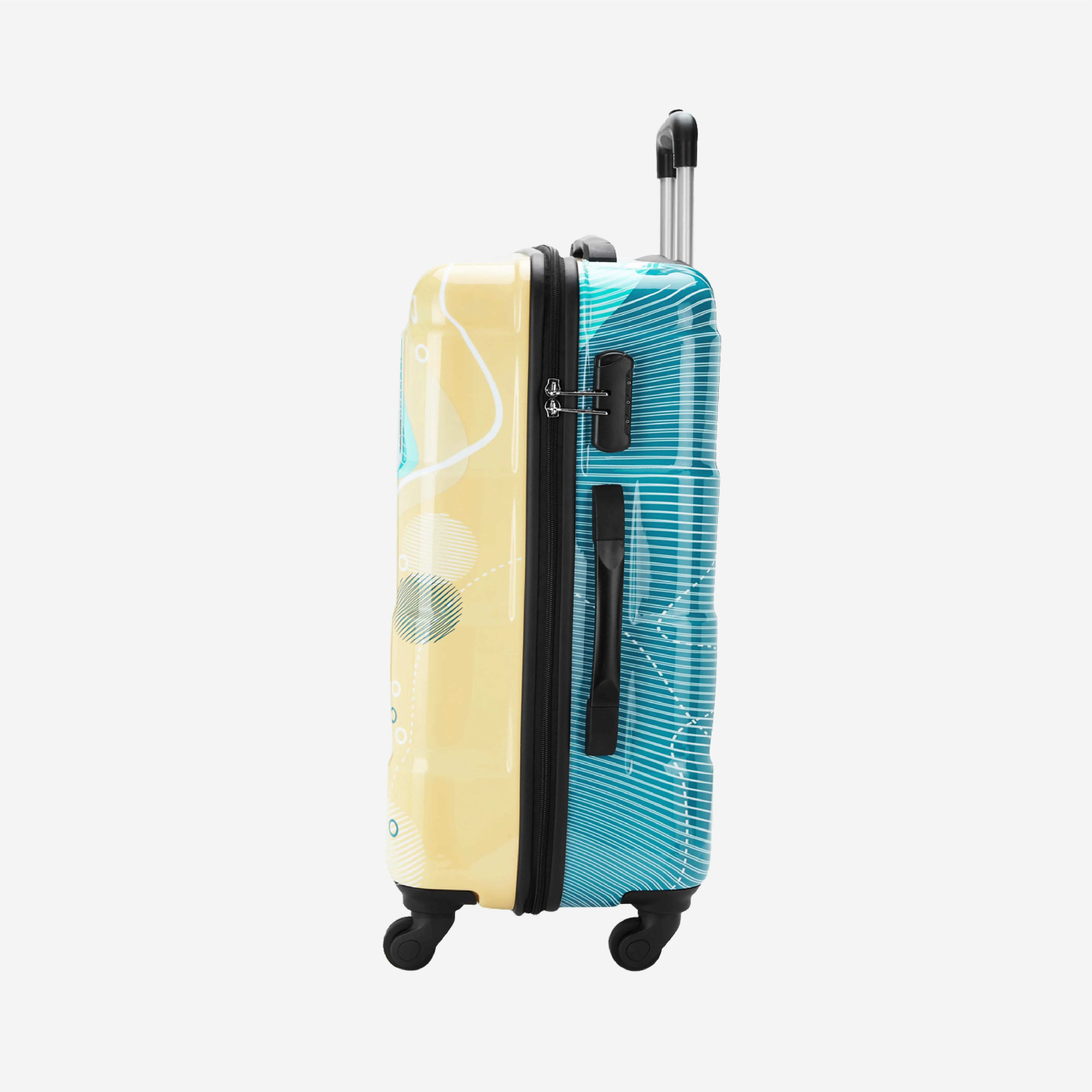 Safari Coastline Printed Trolley Bag with Anti Theft Zipper - Image 13