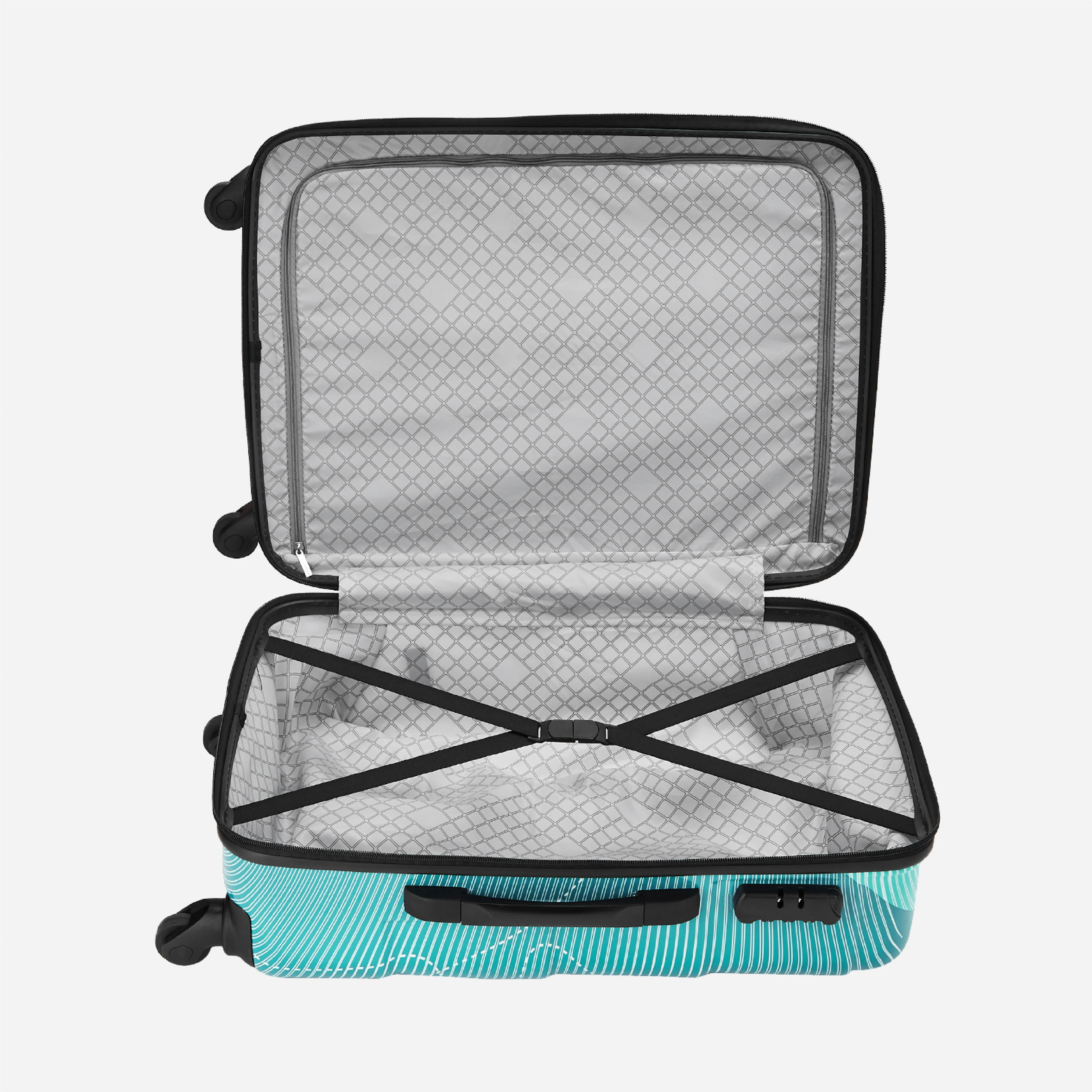 Safari Coastline Printed Trolley Bag with Anti Theft Zipper - Image 15