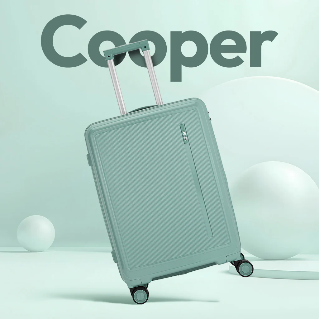 Safari Cooper Green Trolley Bag with Dual Wheels & Anti-Theft Zipper - Image 2