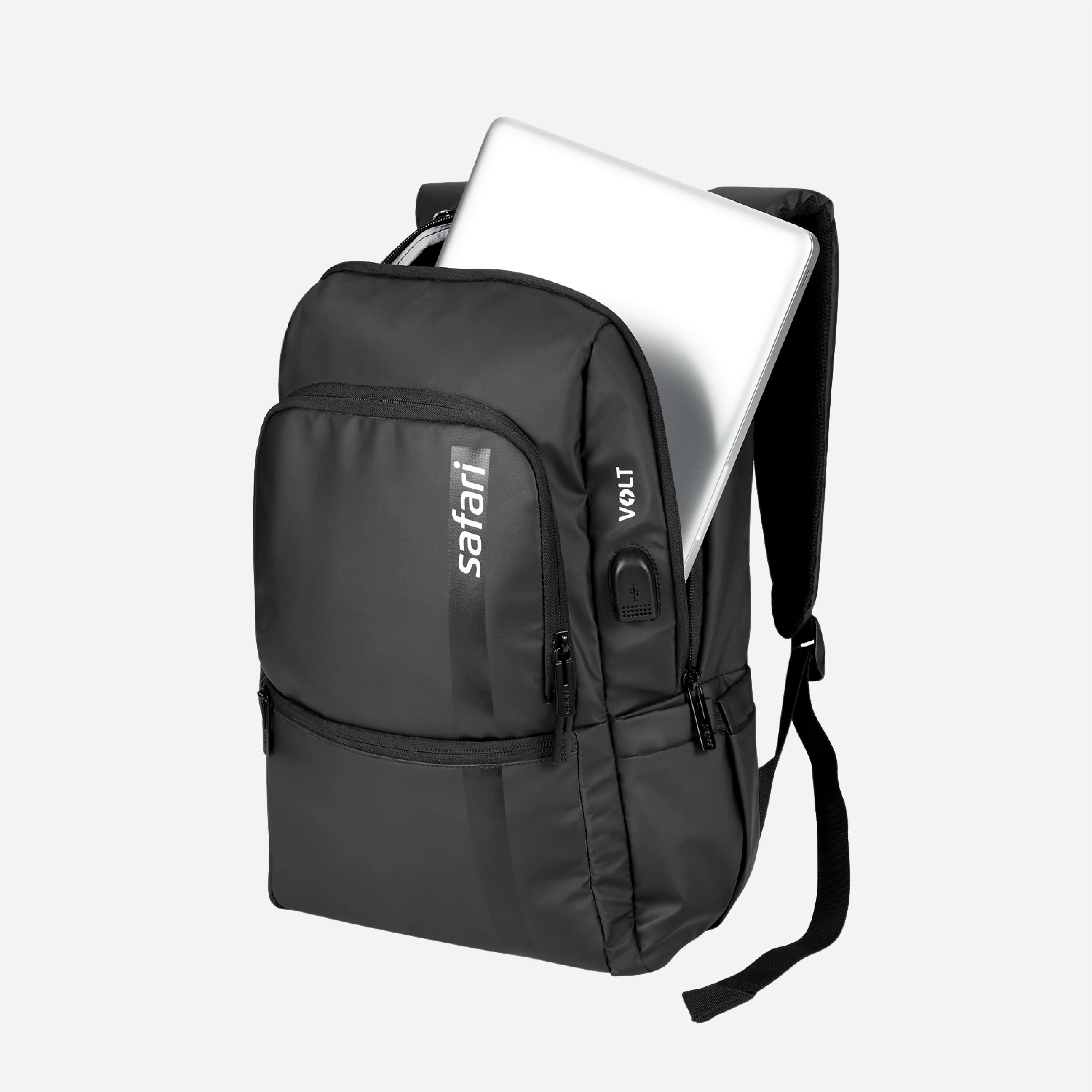 Safari Cosmo 16L Black Laptop Backpack With a USB Charging Port - Image 3