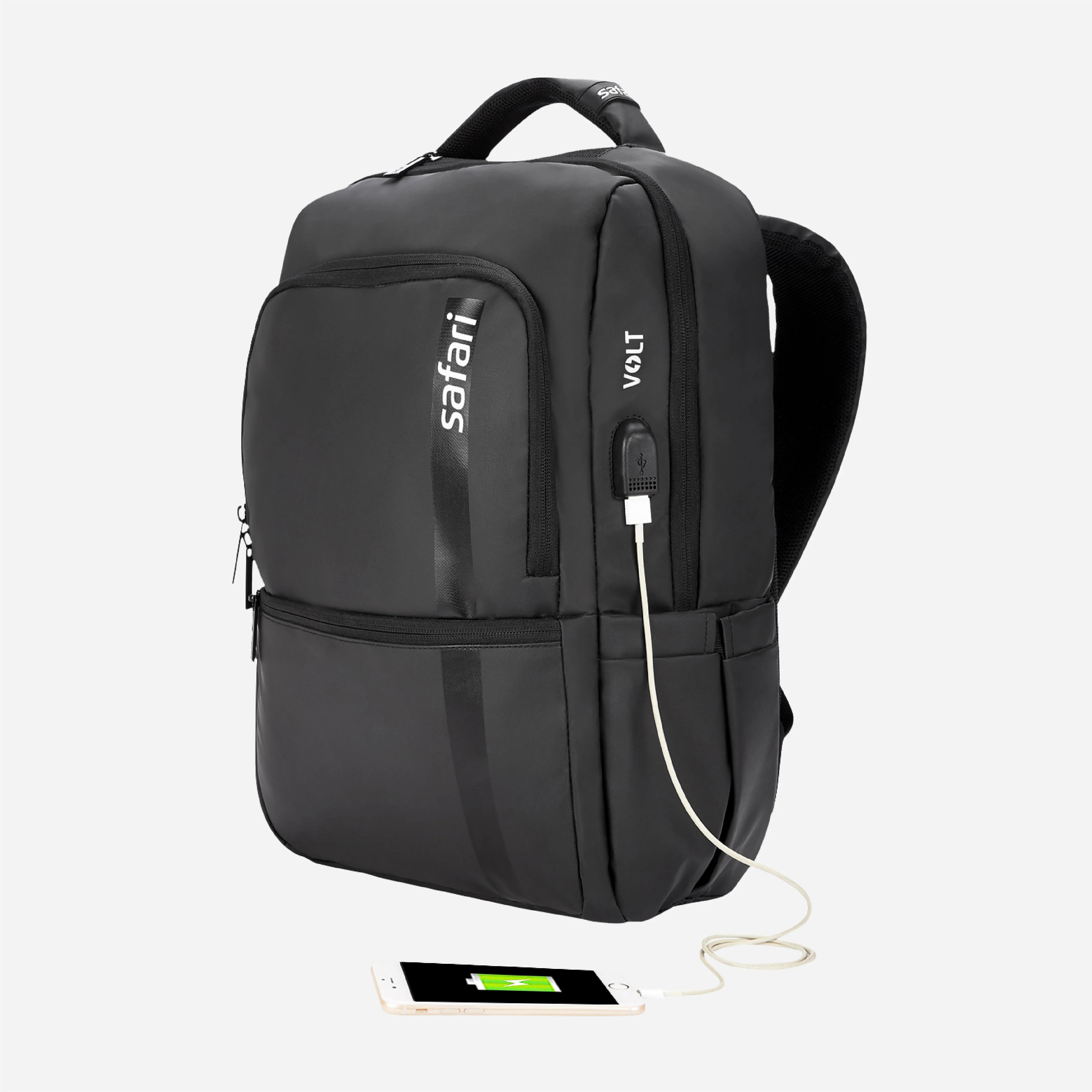 Safari Cosmo 16L Black Laptop Backpack With a USB Charging Port - Image 5