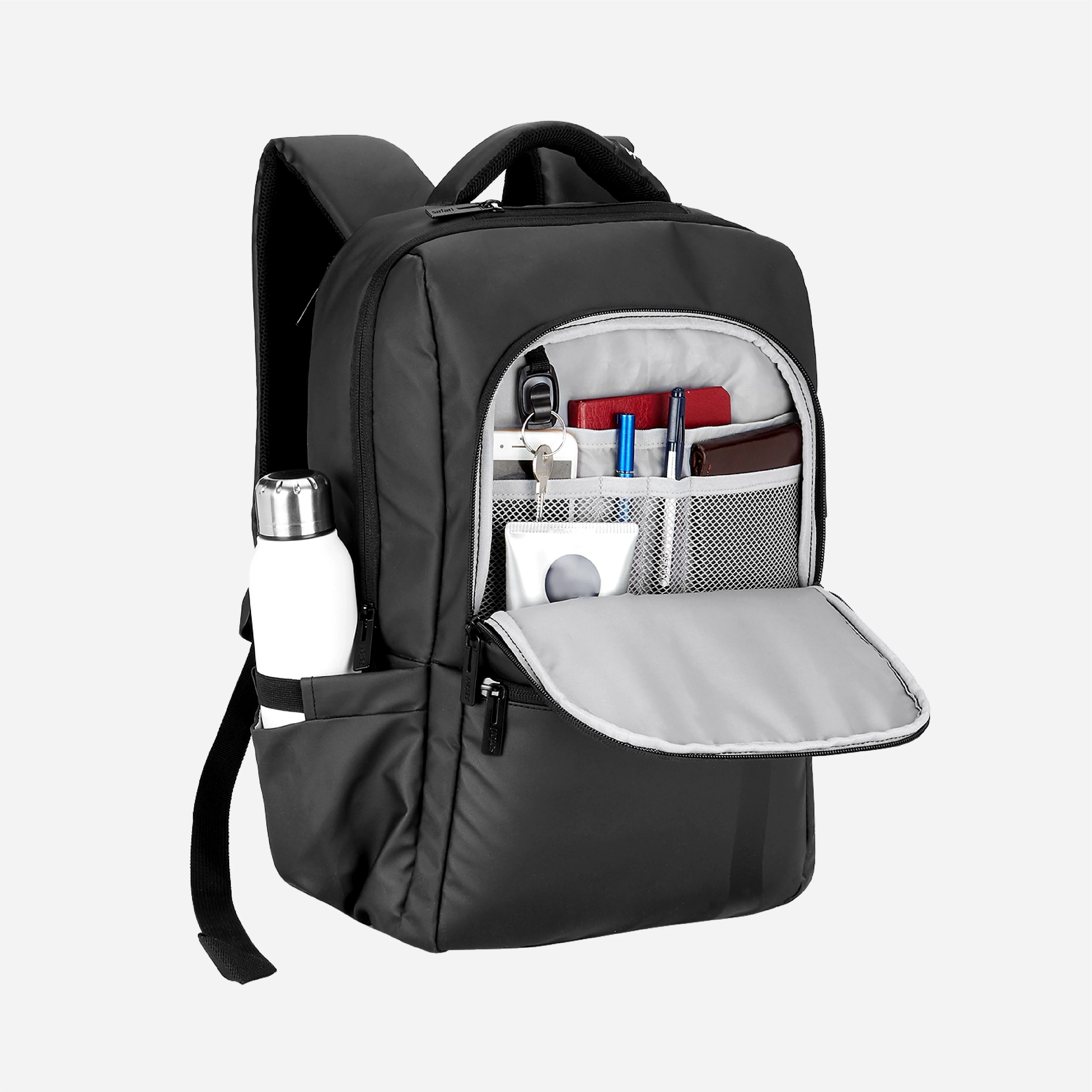 Safari Cosmo 16L Black Laptop Backpack With a USB Charging Port - Image 6