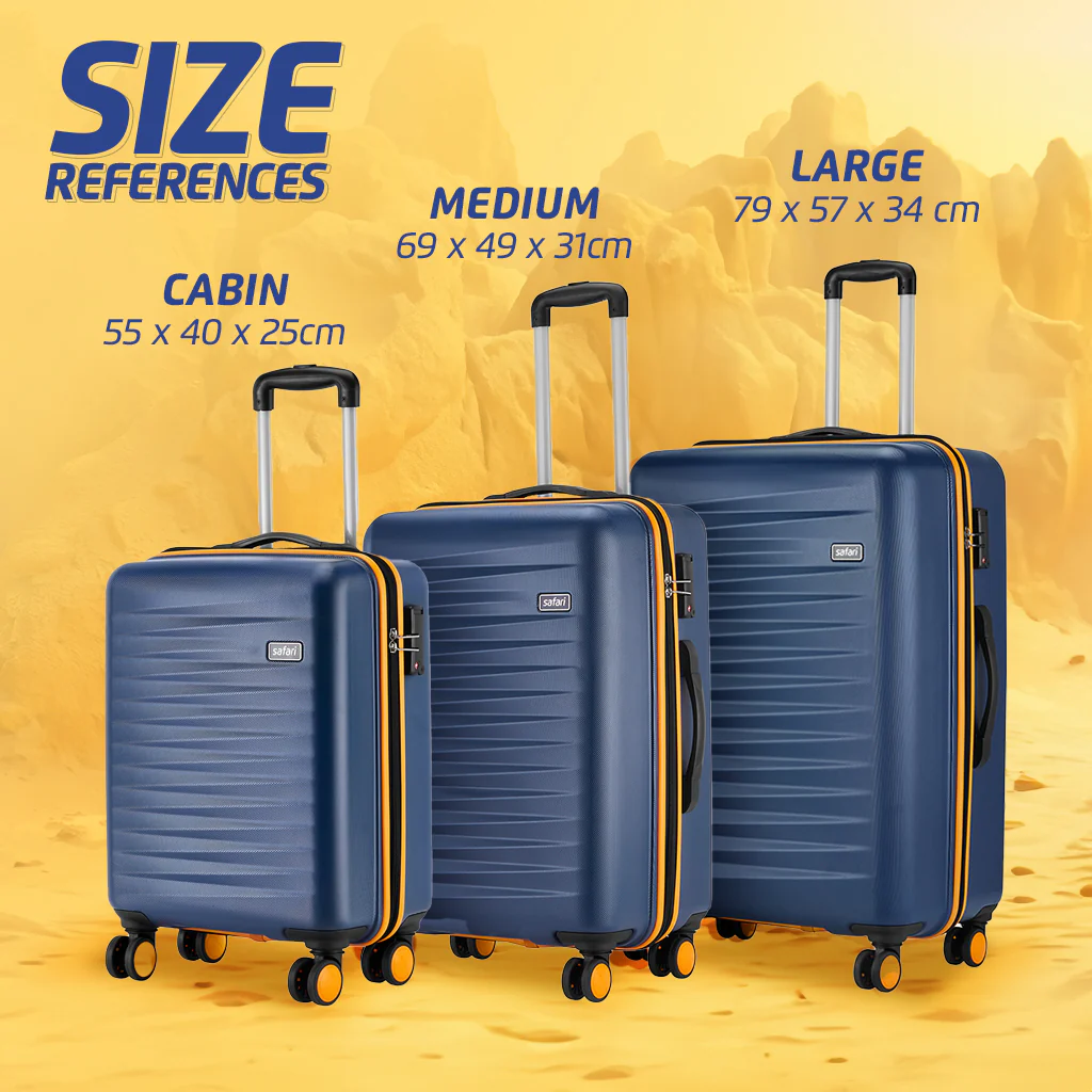 Safari Defender Graphic Blue Trolley Bag with TSA lock and Dual Wheels - Image 38