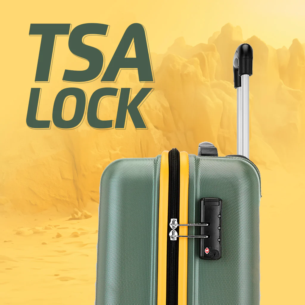 Safari Defender Thyme Green Trolley Bag with TSA lock and Dual Wheels - Image 3