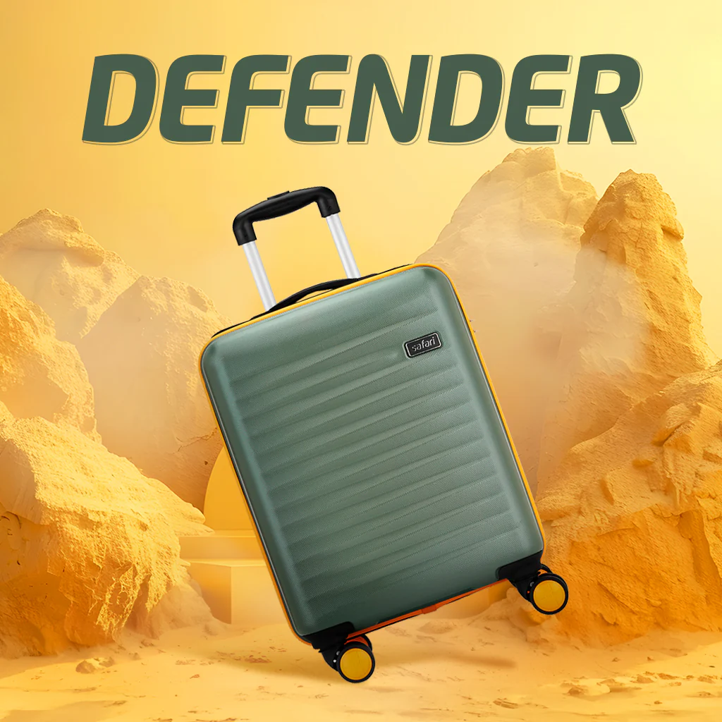 Safari Defender Thyme Green Trolley Bag with TSA lock and Dual Wheels - Image 33