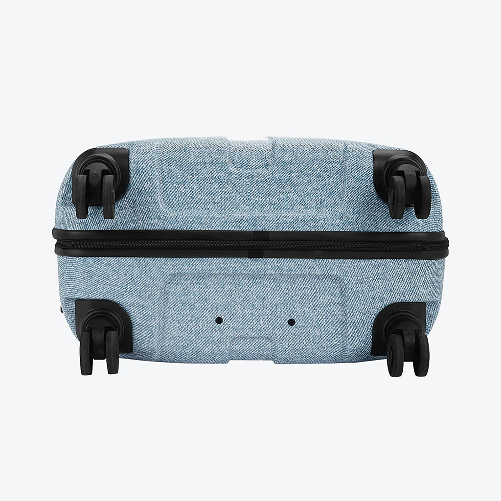 Safari Denim Pro Blue Trolley Bag with Dual Wheels - Image 24