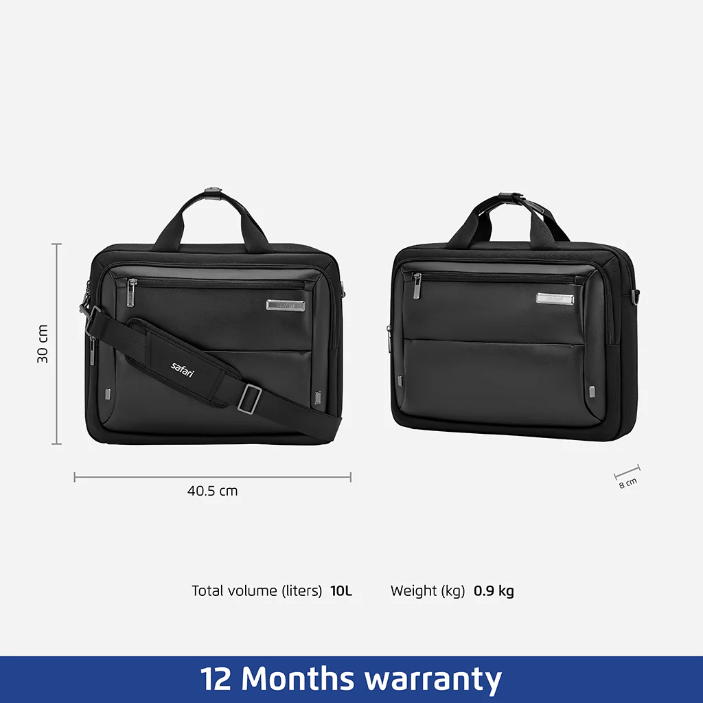 Safari Ember Messenger Bag with Dual compartments - Black - Image 5