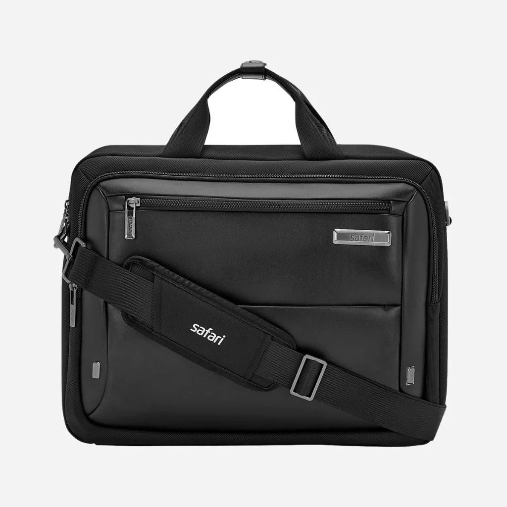 Safari Ember Messenger Bag with Dual compartments - Black - Image 6