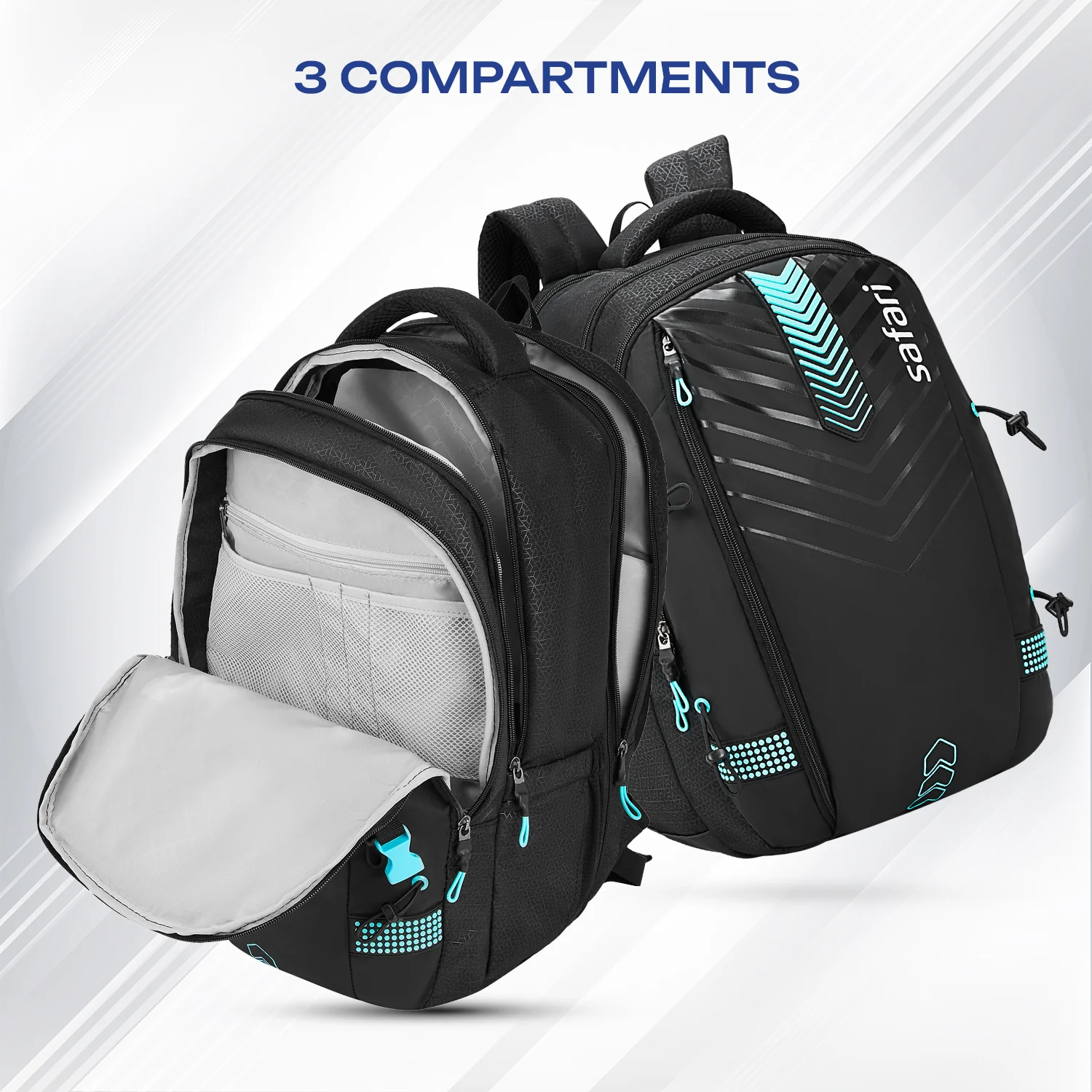Safari Expand 43L Black Hiking Daypack - Image 3