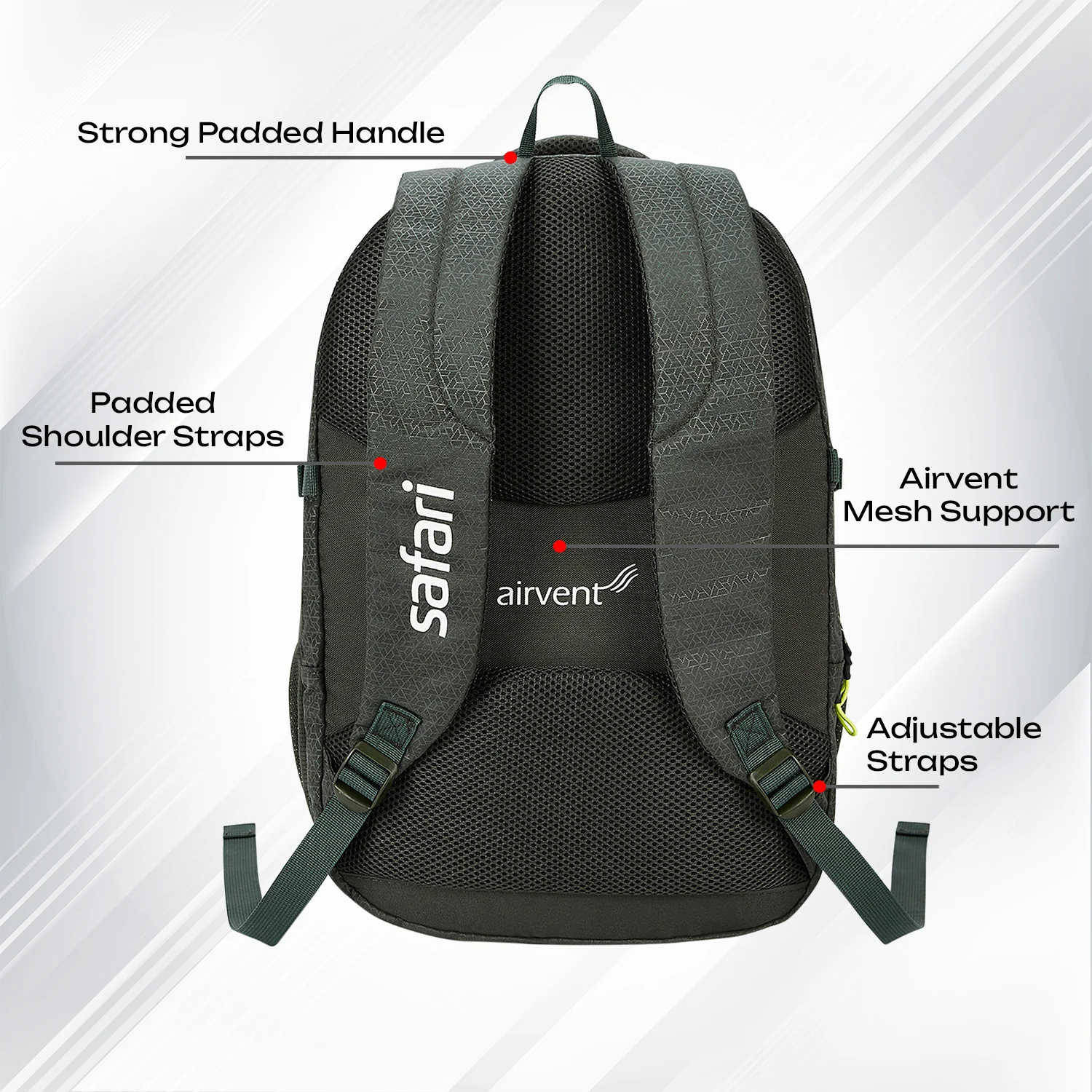 Safari Expand 43L Olive Laptop Backpack - Image 6