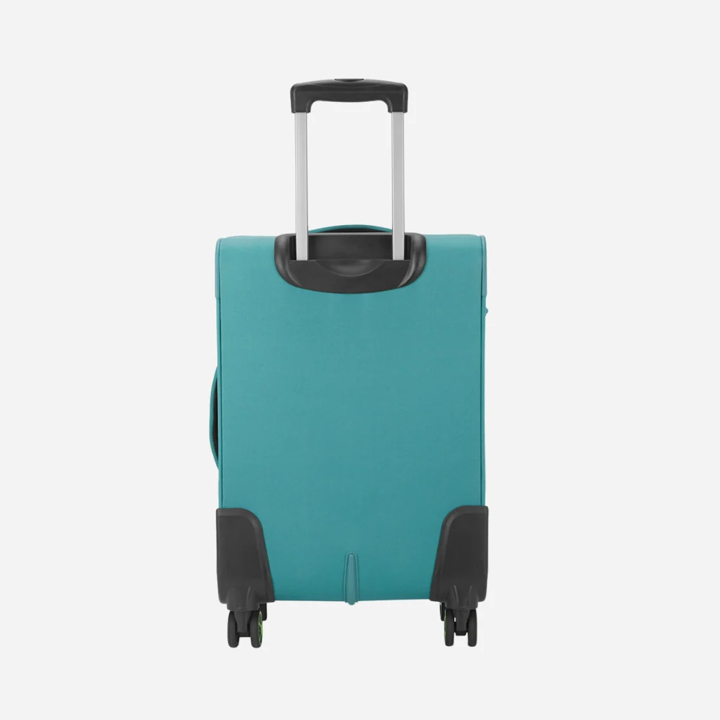 Safari Flexa Teal Trolley Bag with Dual Wheels - Image 3