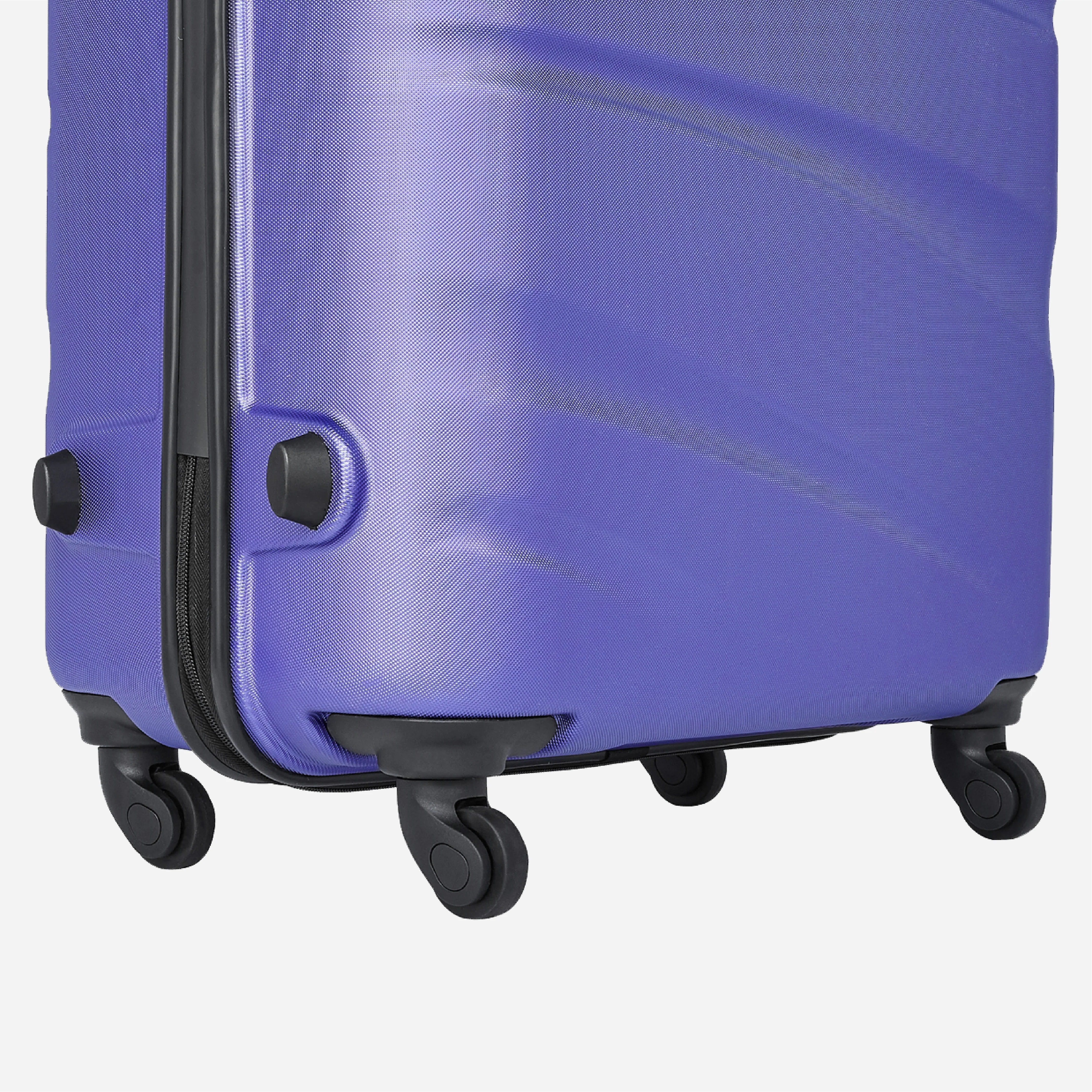Safari Flo Secure Metallic Purple Trolley Bag with 360° Wheels - Image 14