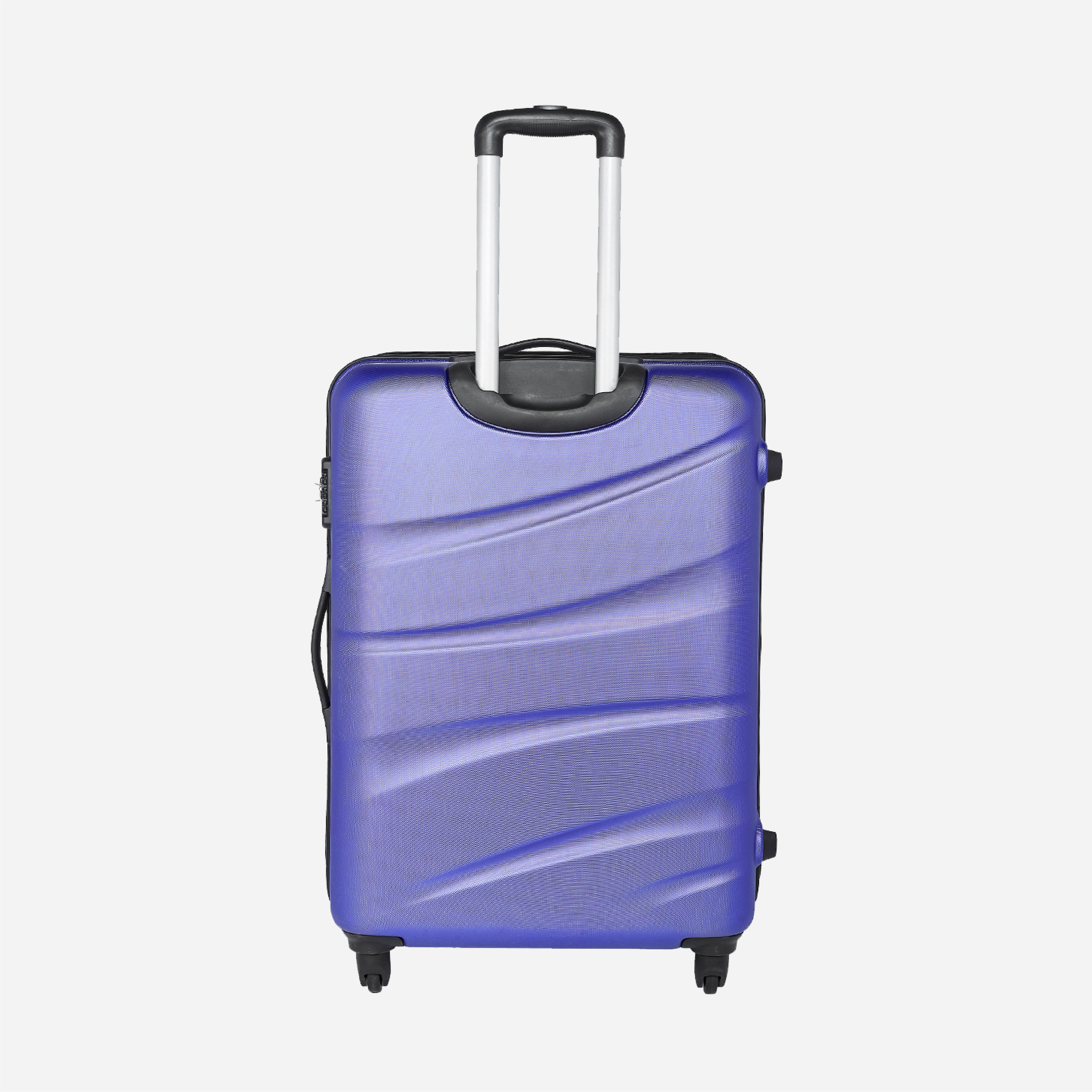 Safari Flo Secure Metallic Purple Trolley Bag with 360° Wheels - Image 5