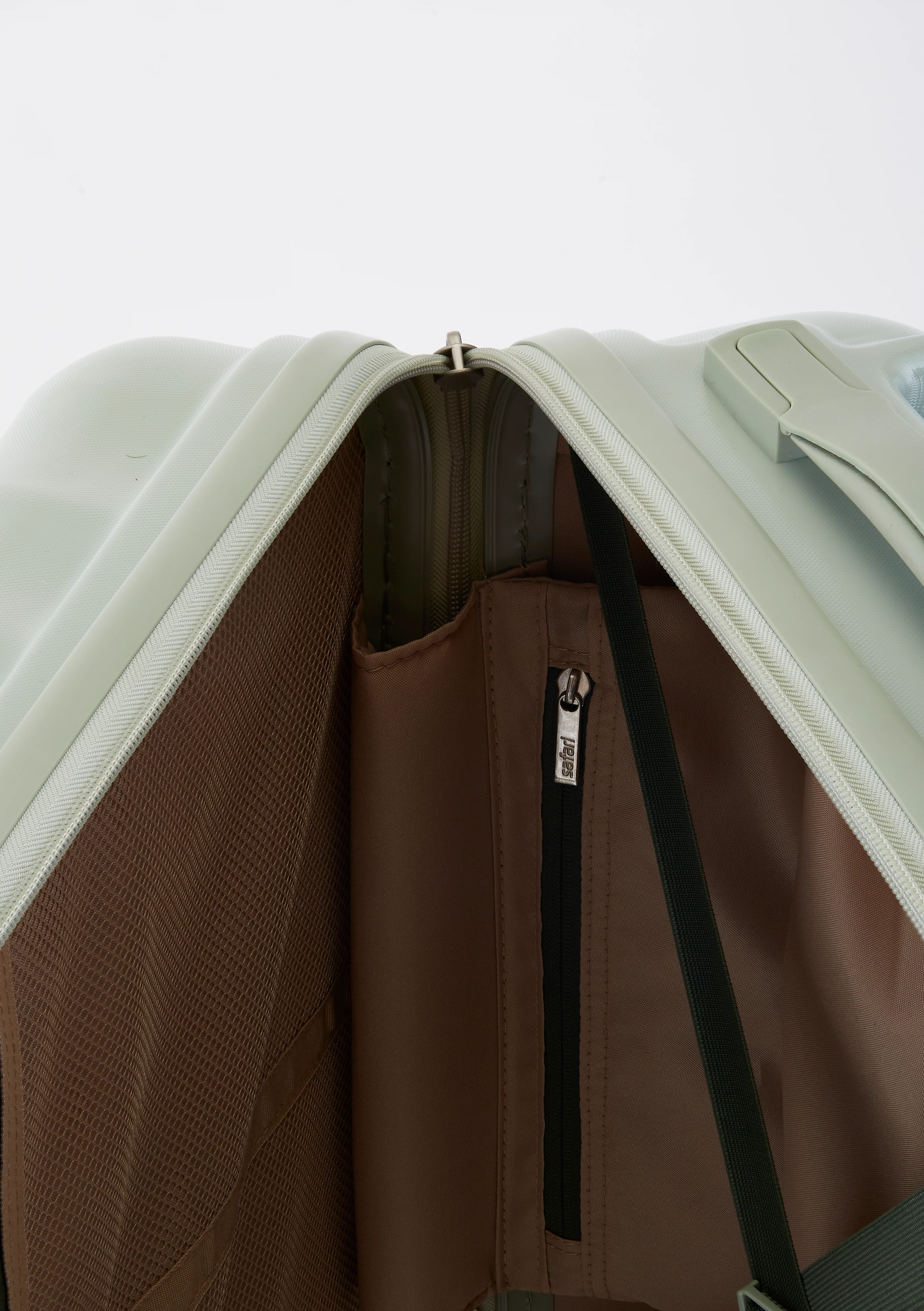 Safari Haze Tropica Trolley Bag with TSA Lock, Dual wheels, Side Hooks and Anti-theft Zipper - Image 10