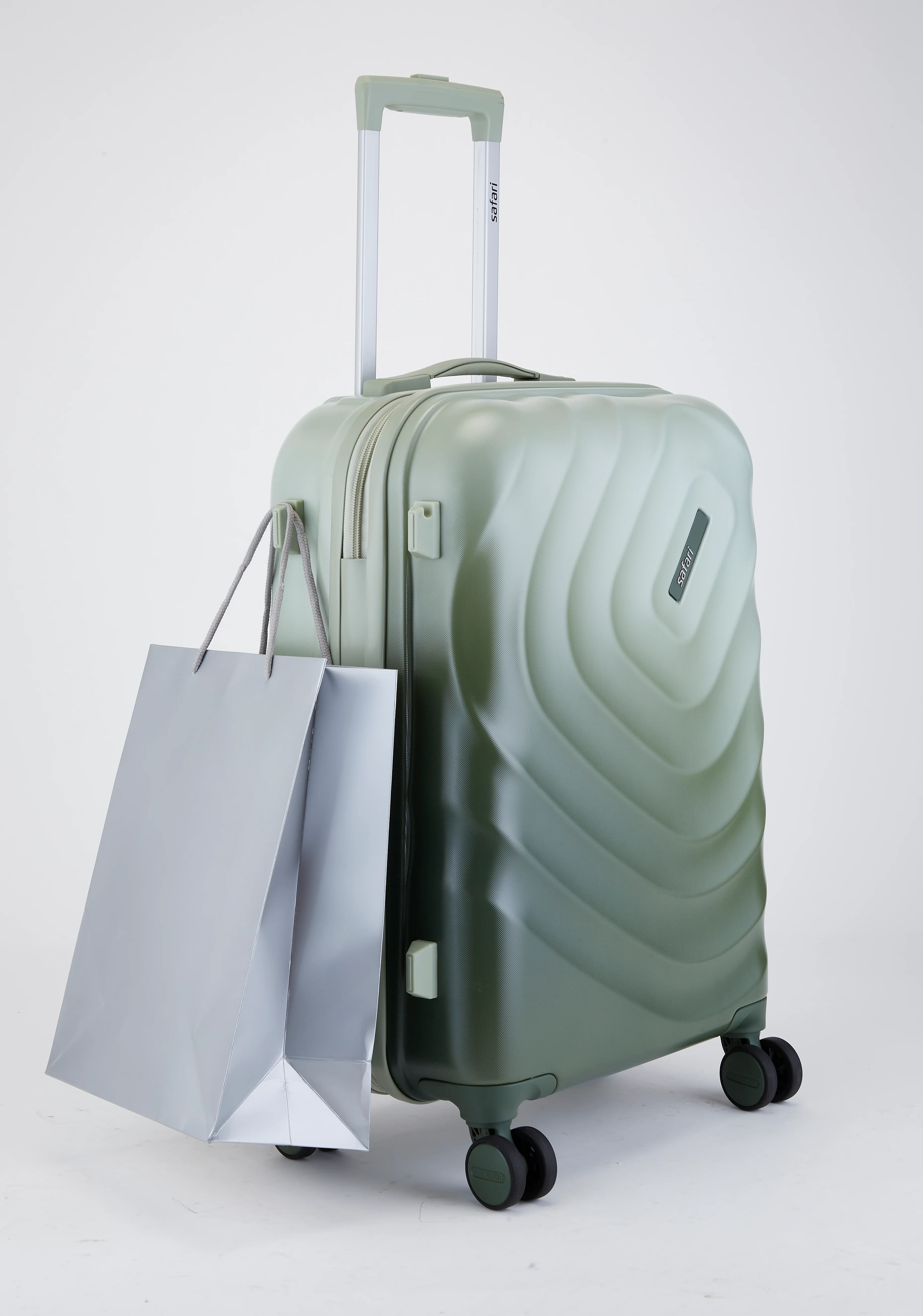 Safari Haze Tropica Trolley Bag with TSA Lock, Dual wheels, Side Hooks and Anti-theft Zipper - Image 11