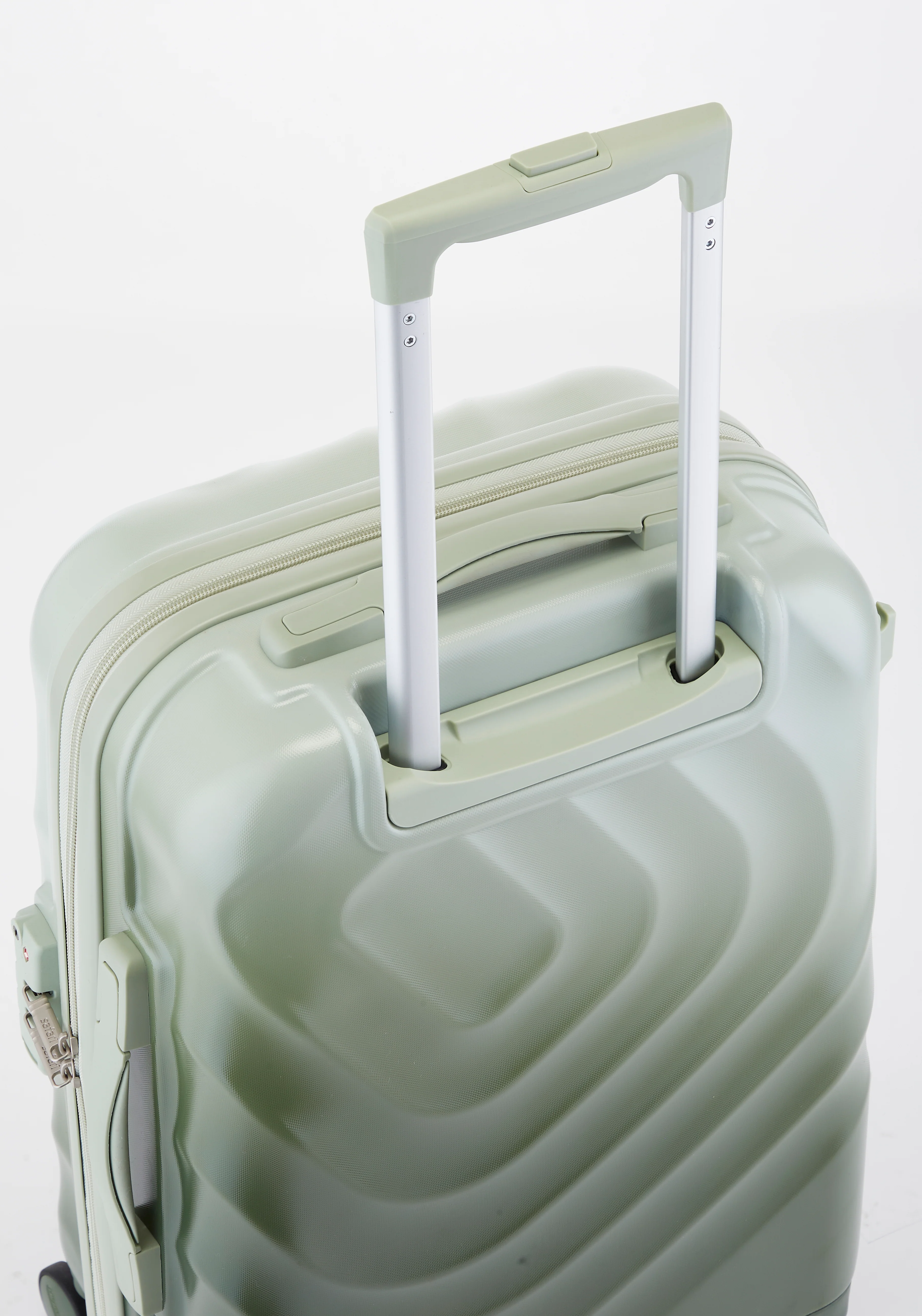 Safari Haze Tropica Trolley Bag with TSA Lock, Dual wheels, Side Hooks and Anti-theft Zipper - Image 14