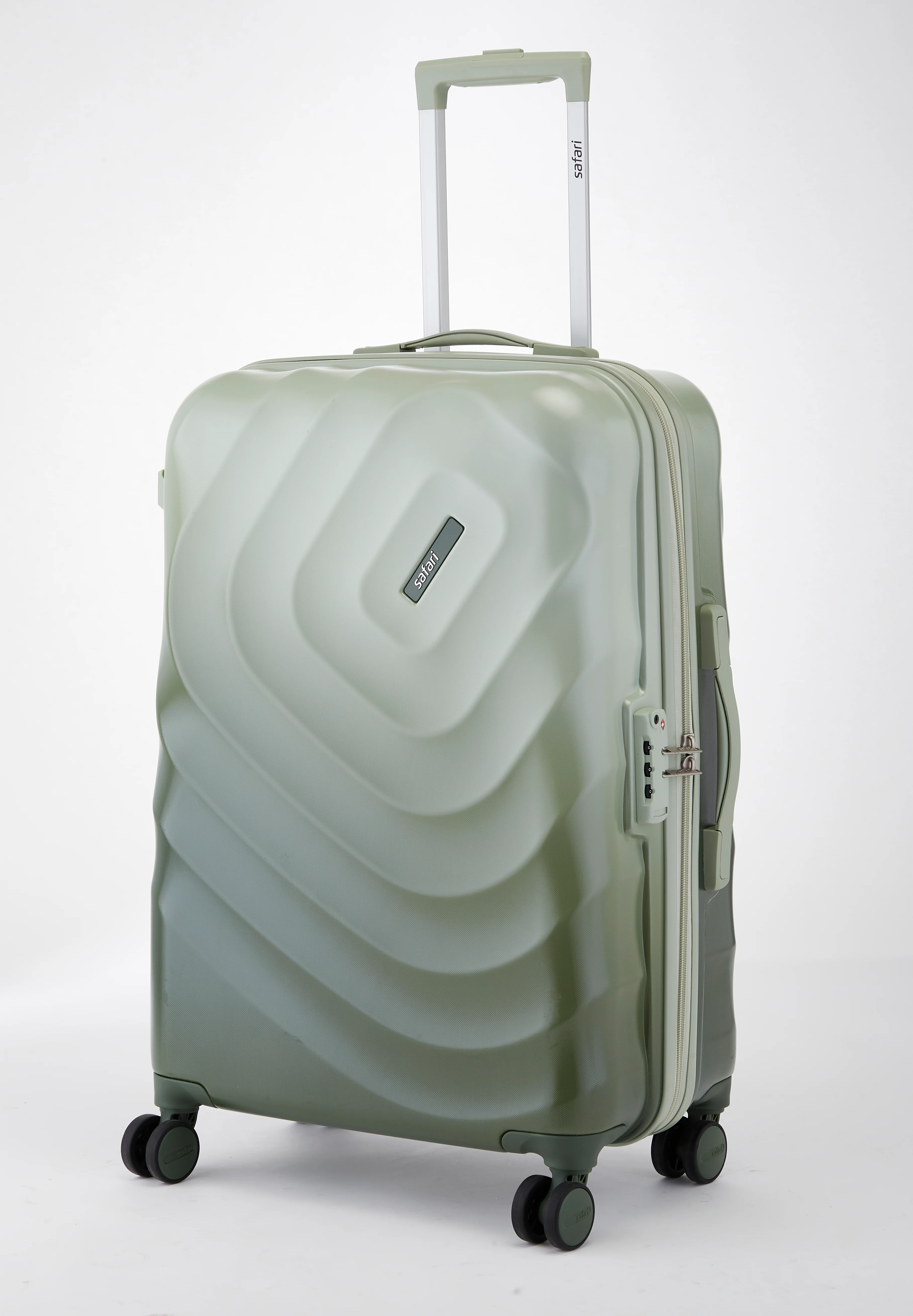 Safari Haze Tropica Trolley Bag with TSA Lock, Dual wheels, Side Hooks and Anti-theft Zipper - Image 16