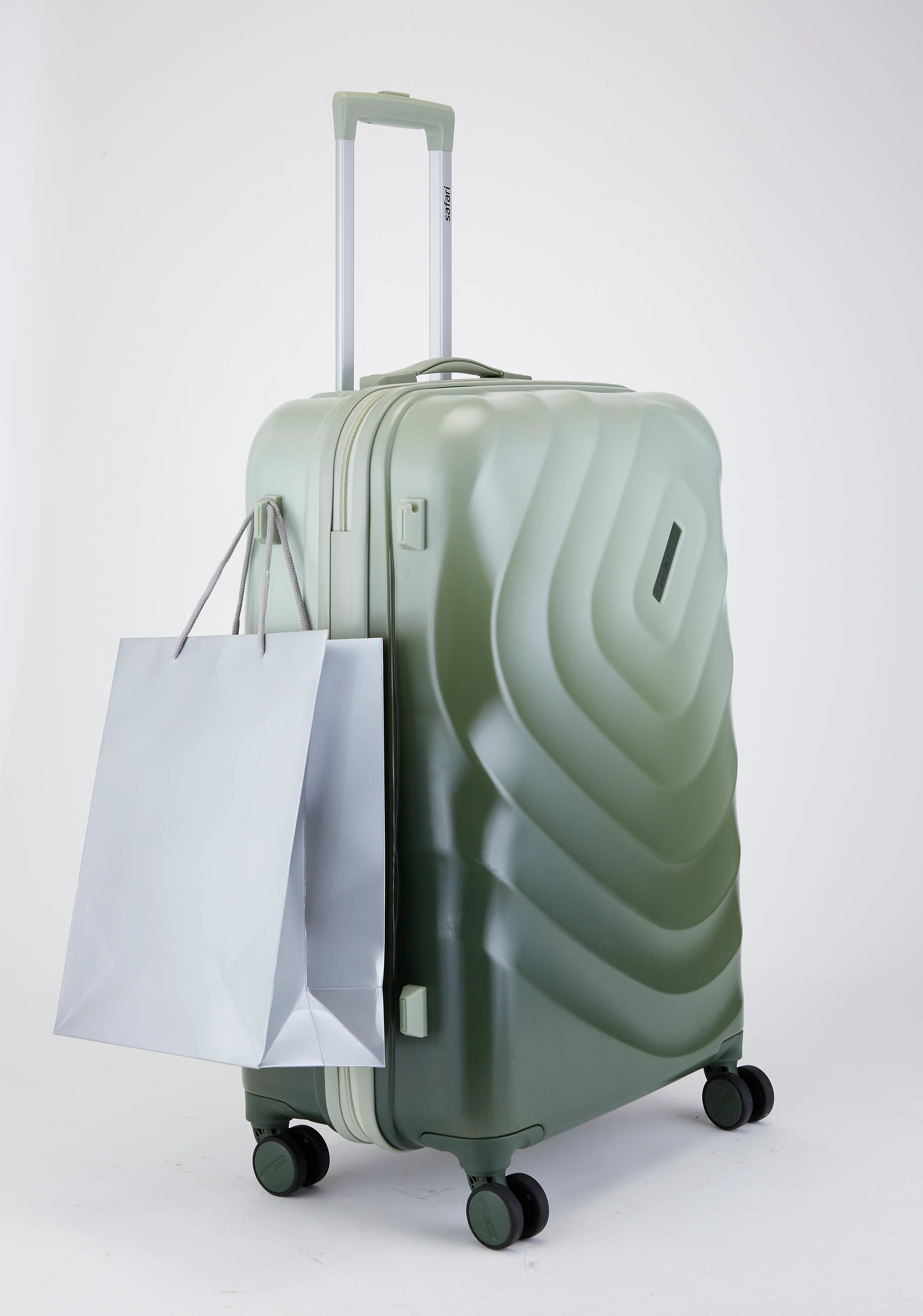 Safari Haze Tropica Trolley Bag with TSA Lock, Dual wheels, Side Hooks and Anti-theft Zipper - Image 26