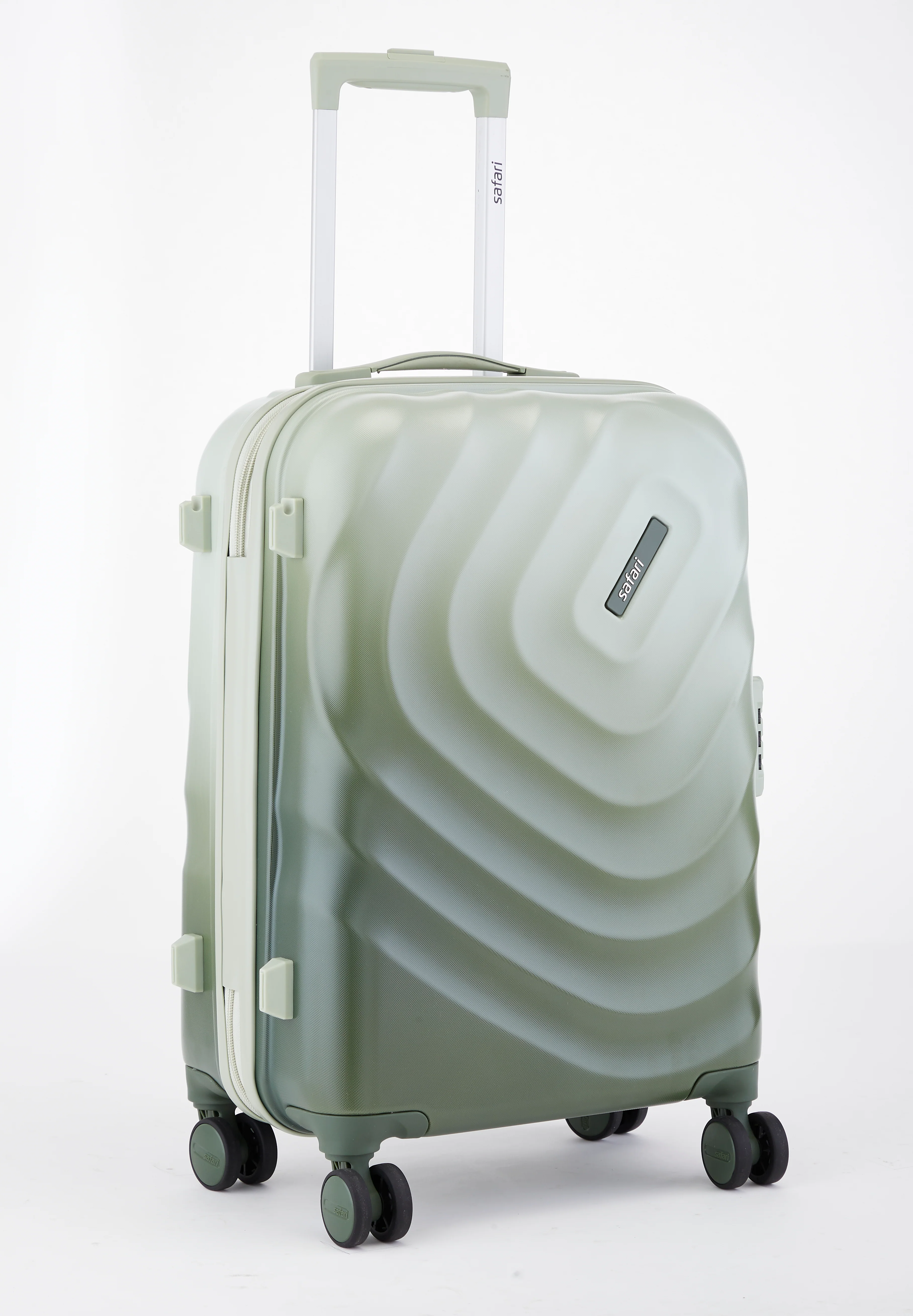 Safari Haze Tropica Trolley Bag with TSA Lock, Dual wheels, Side Hooks and Anti-theft Zipper - Image 3