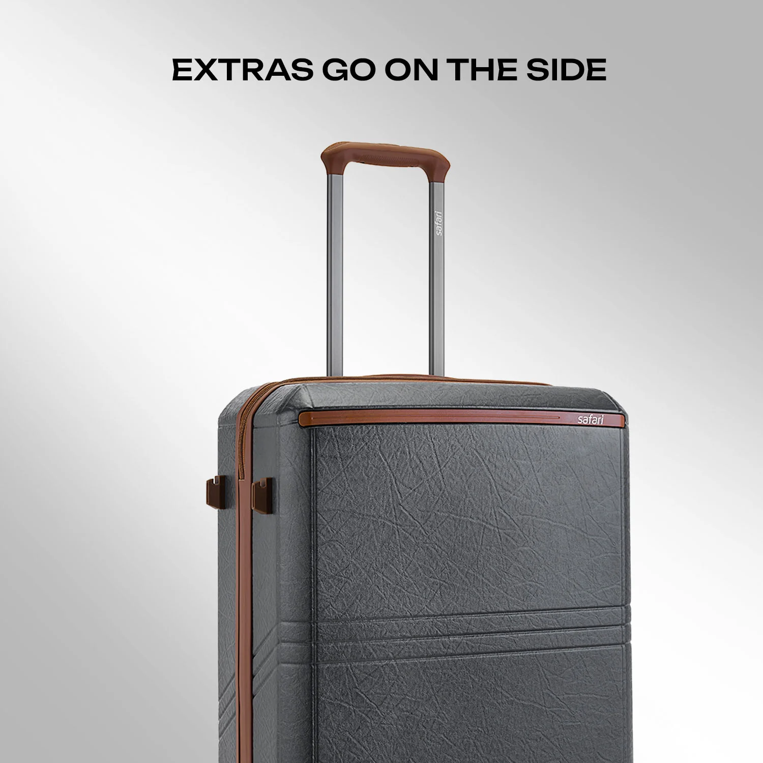 Safari Heritage Trolley Bag with Scratch Resistant Texture, TSA lock and Anti-Theft Zipper Opal Grey - Image 19