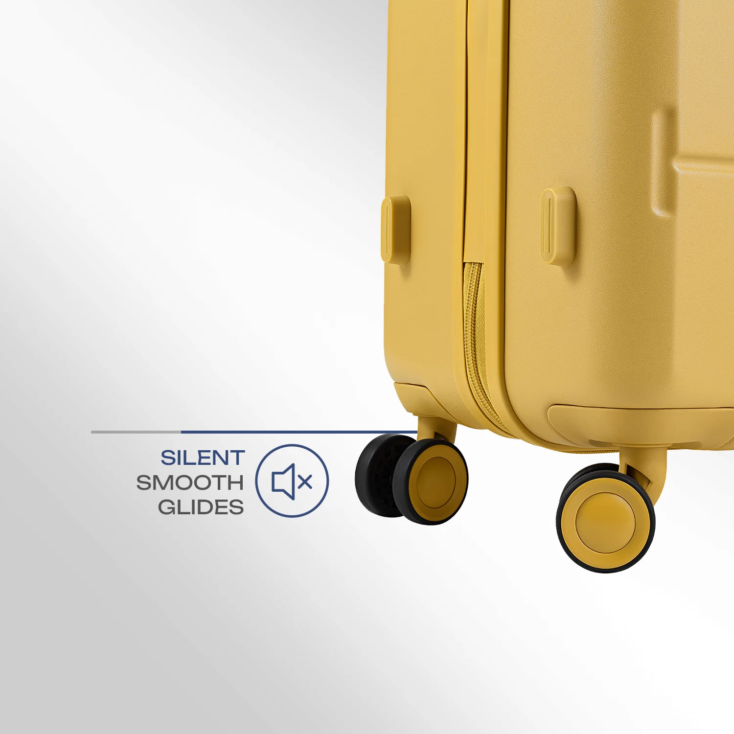 Safari Horizon Trolley Bag with Wide Trolley Handle, TSA lock and Anti-Theft Zipper Sun Yellow - Image 4