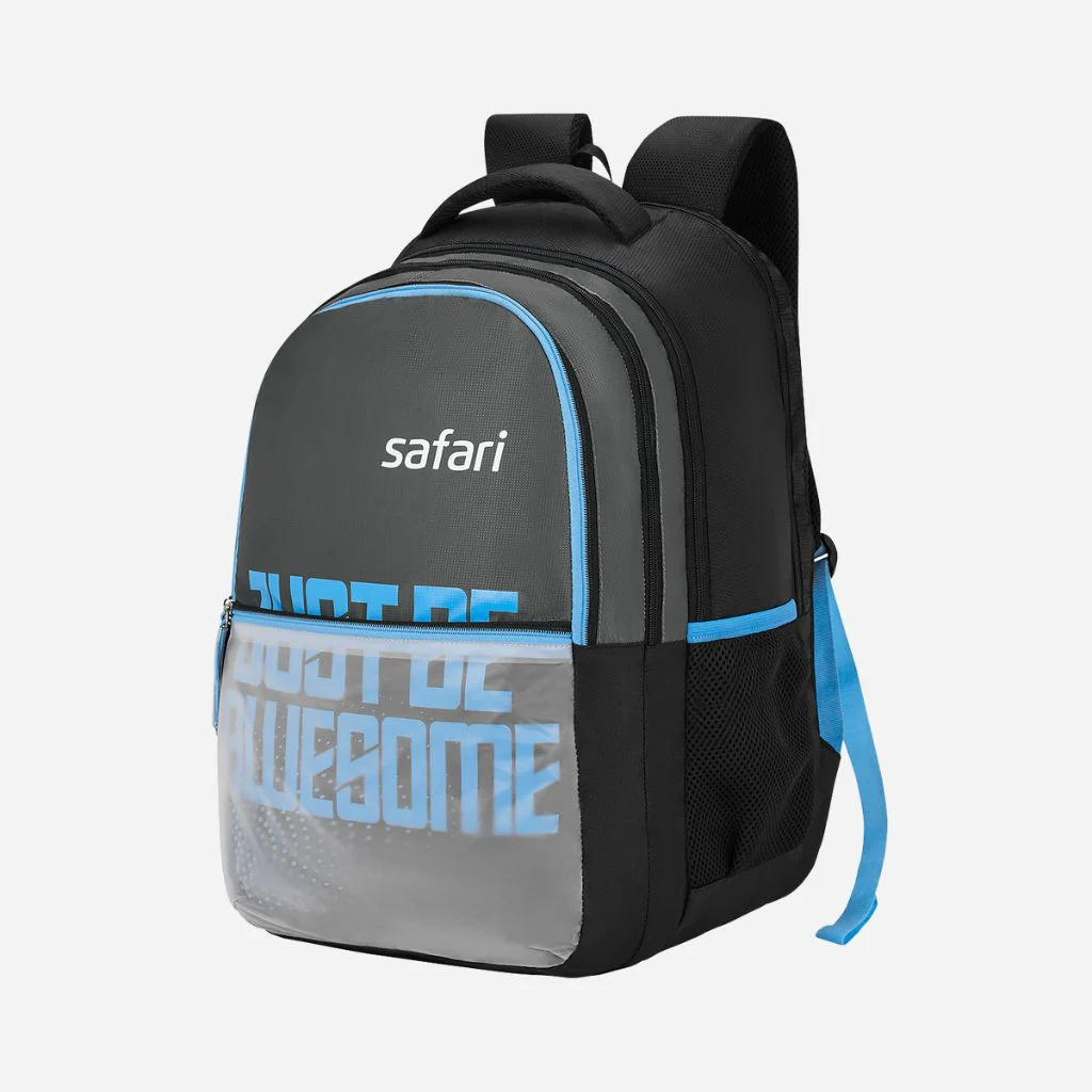 Safari Mega 11 43L Grey School Backpack with with Easy Access Pockets
