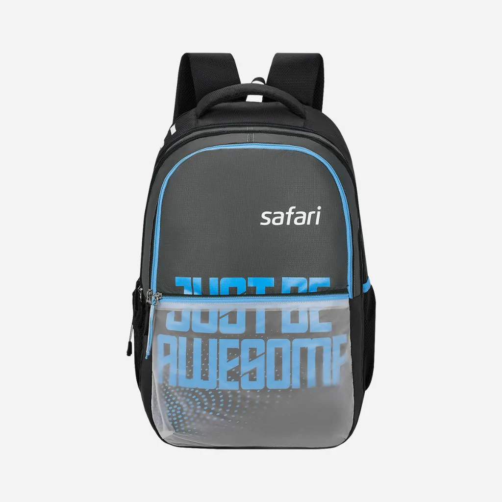 Safari Mega 11 43L Grey School Backpack with with Easy Access Pockets - Image 2