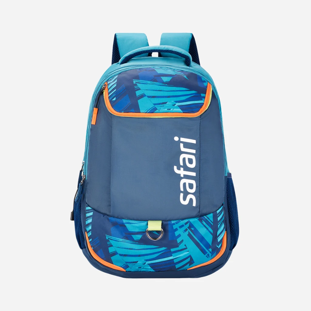 Safari Mega 12 43L Blue School Backpack with with Easy Access Pockets - Image 2