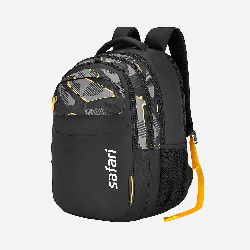 Safari Mega 13 43L Black School Backpack with with Easy Access Pockets
