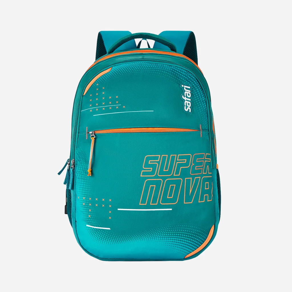Safari Mega 14 43L Teal School Backpack with with Easy Access Pockets - Image 2