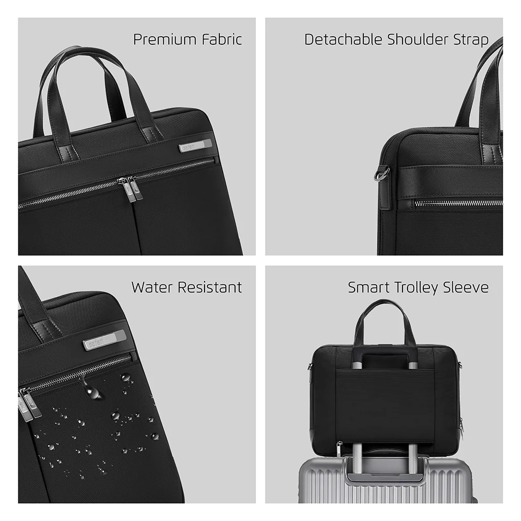 Safari Noble Messenger Bag with Dual compartments - Black - Image 2