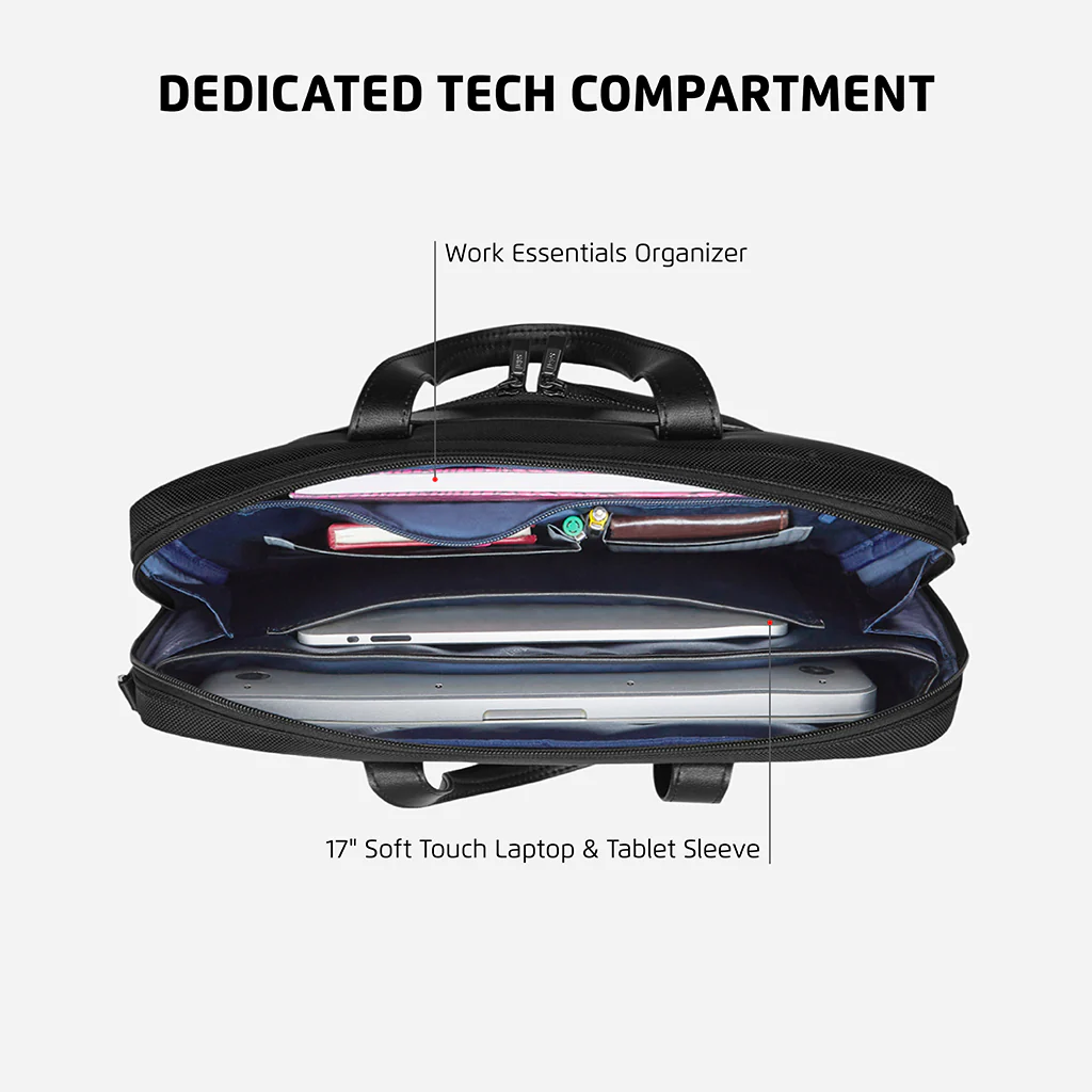Safari Noble Messenger Bag with Dual compartments - Black - Image 4