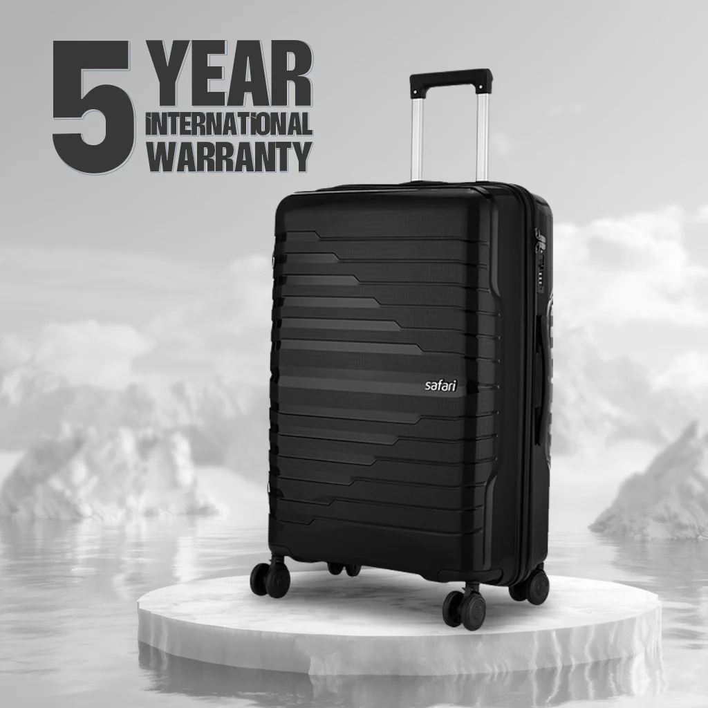 Safari Octane Black Anti Theft Trolley Bag Combo of Small, Medium and Large - Image 8