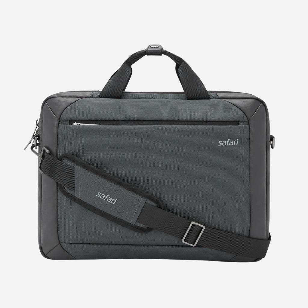 Safari Regal Messenger Bag with Dual compartments - Black - Image 6