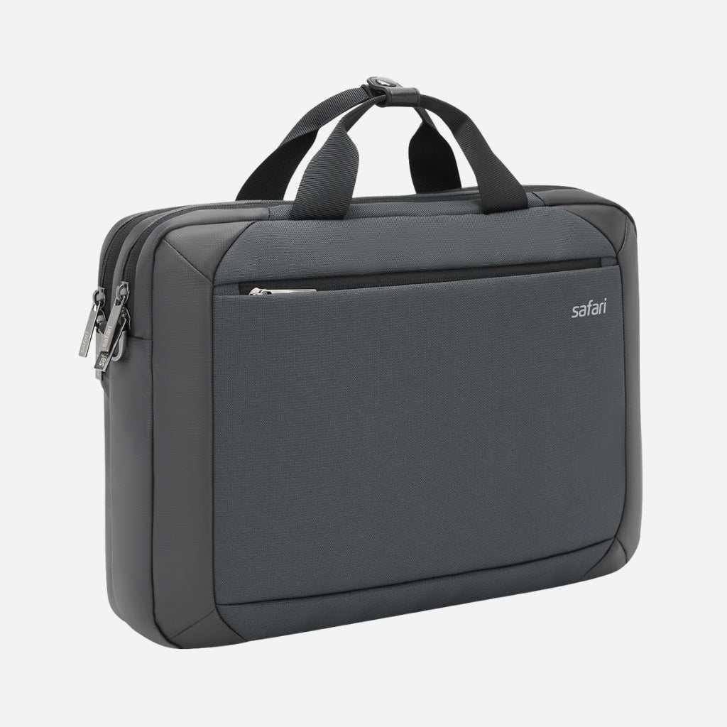 Safari Regal Messenger Bag with Dual compartments - Black - Image 7