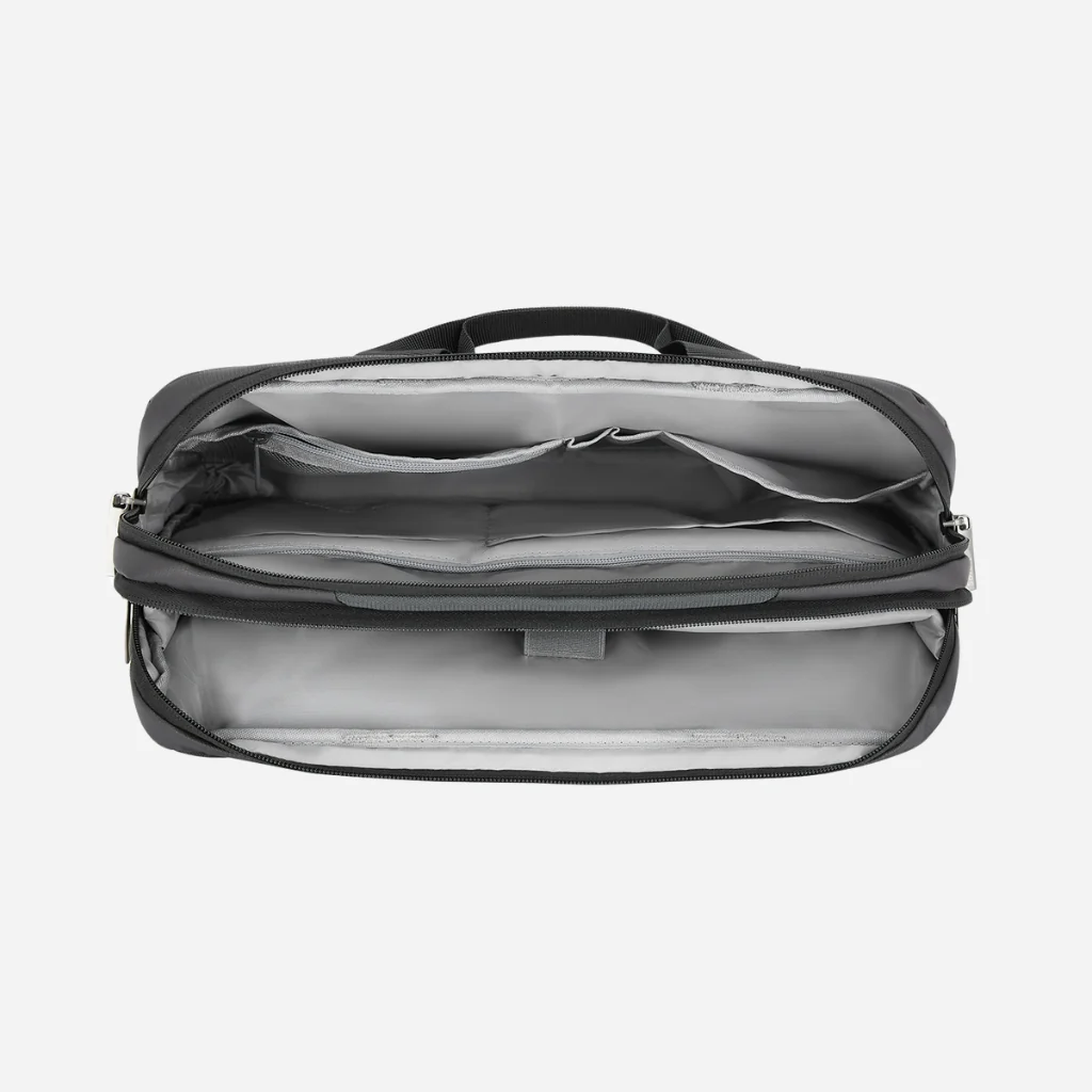 Safari Regal Messenger Bag with Dual compartments - Black - Image 9