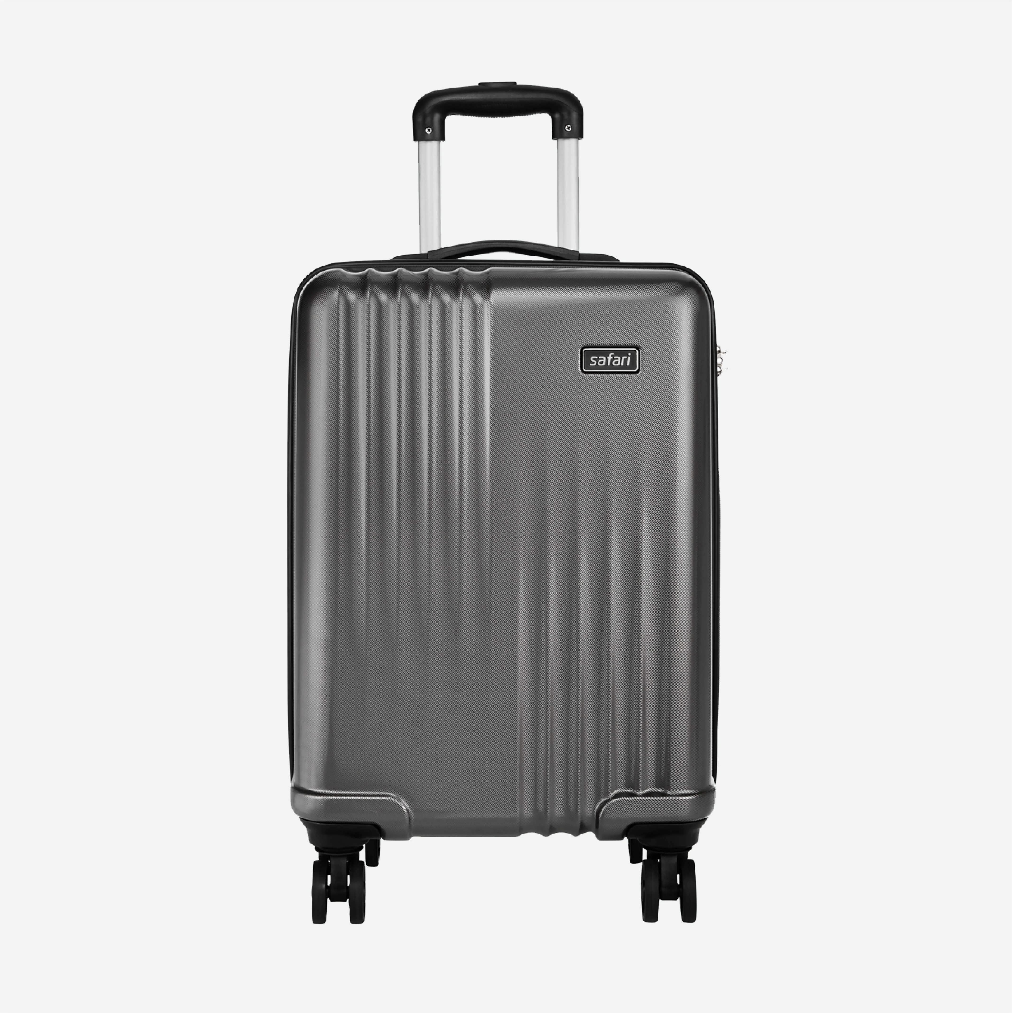 Safari Ryder Gun Metal Trolley Bag With TSA Lock and Dual Wheels - Image 19
