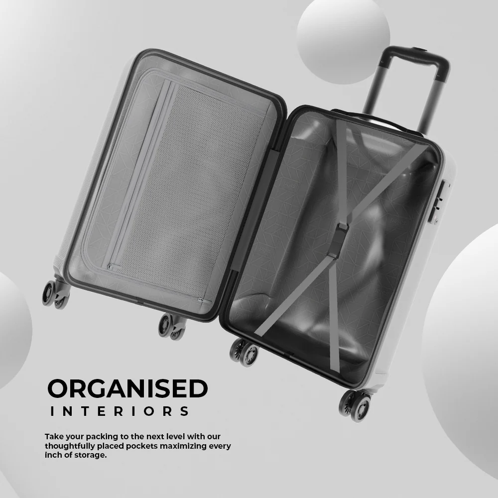 Safari Ryder Gun Metal Trolley Bag With TSA Lock and Dual Wheels - Image 5