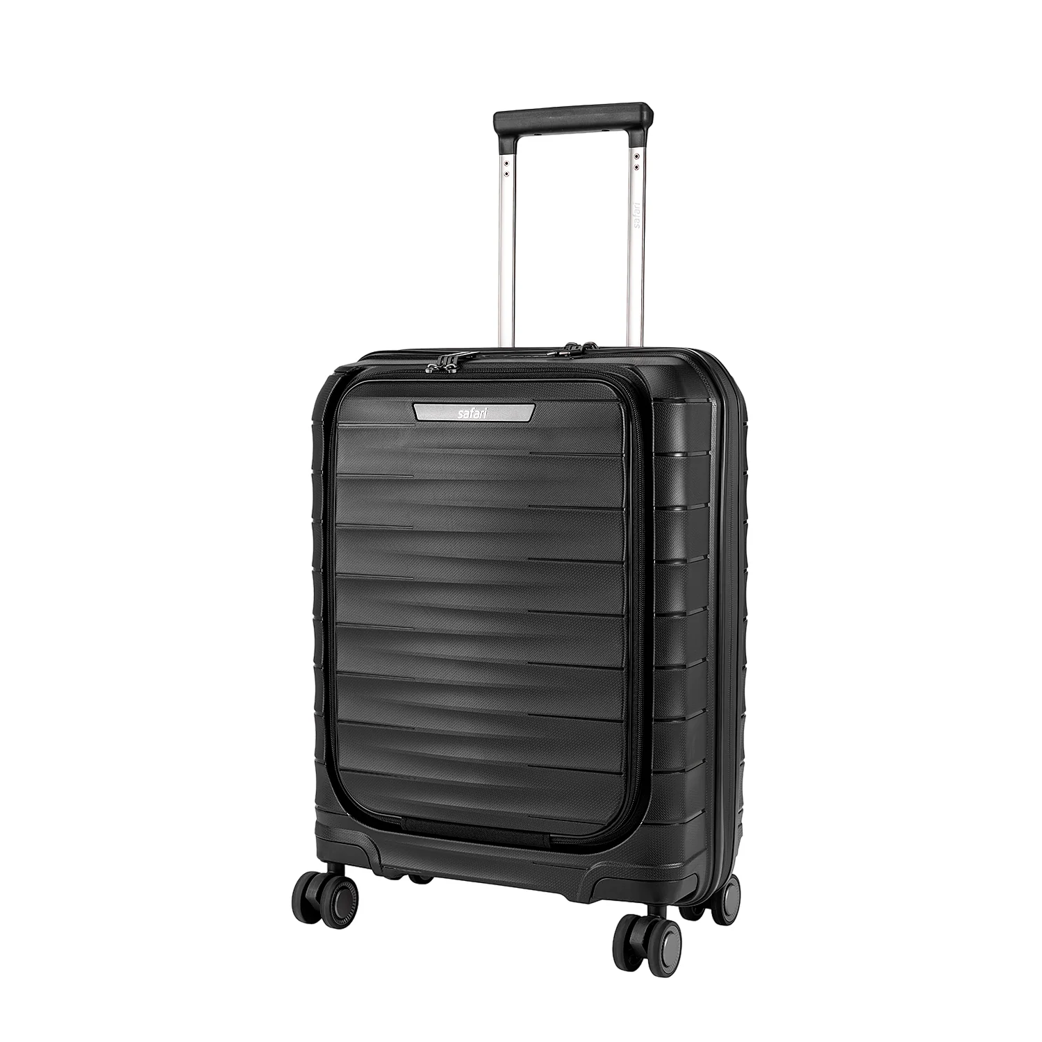Safari Select Aerolite Black Cabin Trolley Bag with Laptop Compartment, TSA Lock, Dual wheels and Anti-Theft Zipper - Image 14