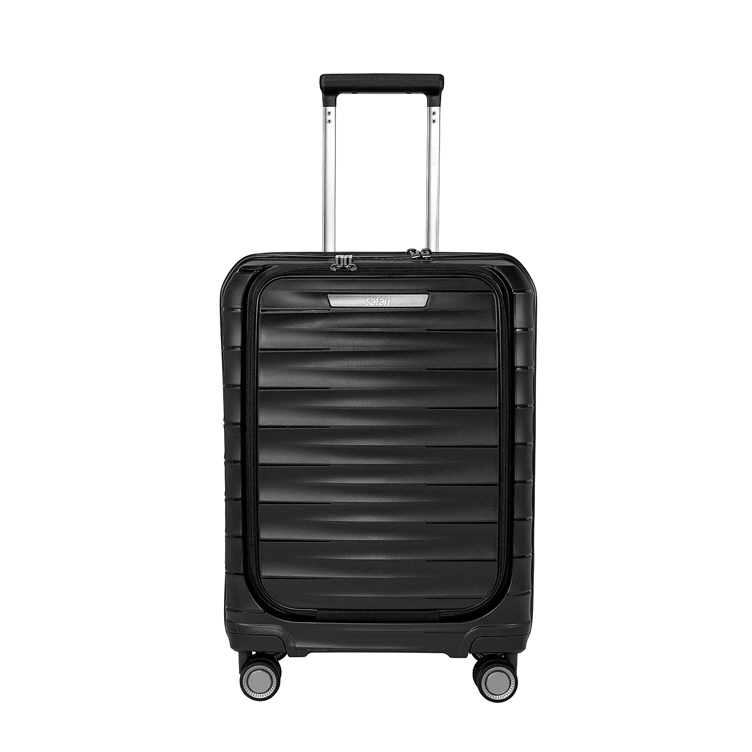 Safari Select Aerolite Black Cabin Trolley Bag with Laptop Compartment, TSA Lock, Dual wheels and Anti-Theft Zipper - Image 9