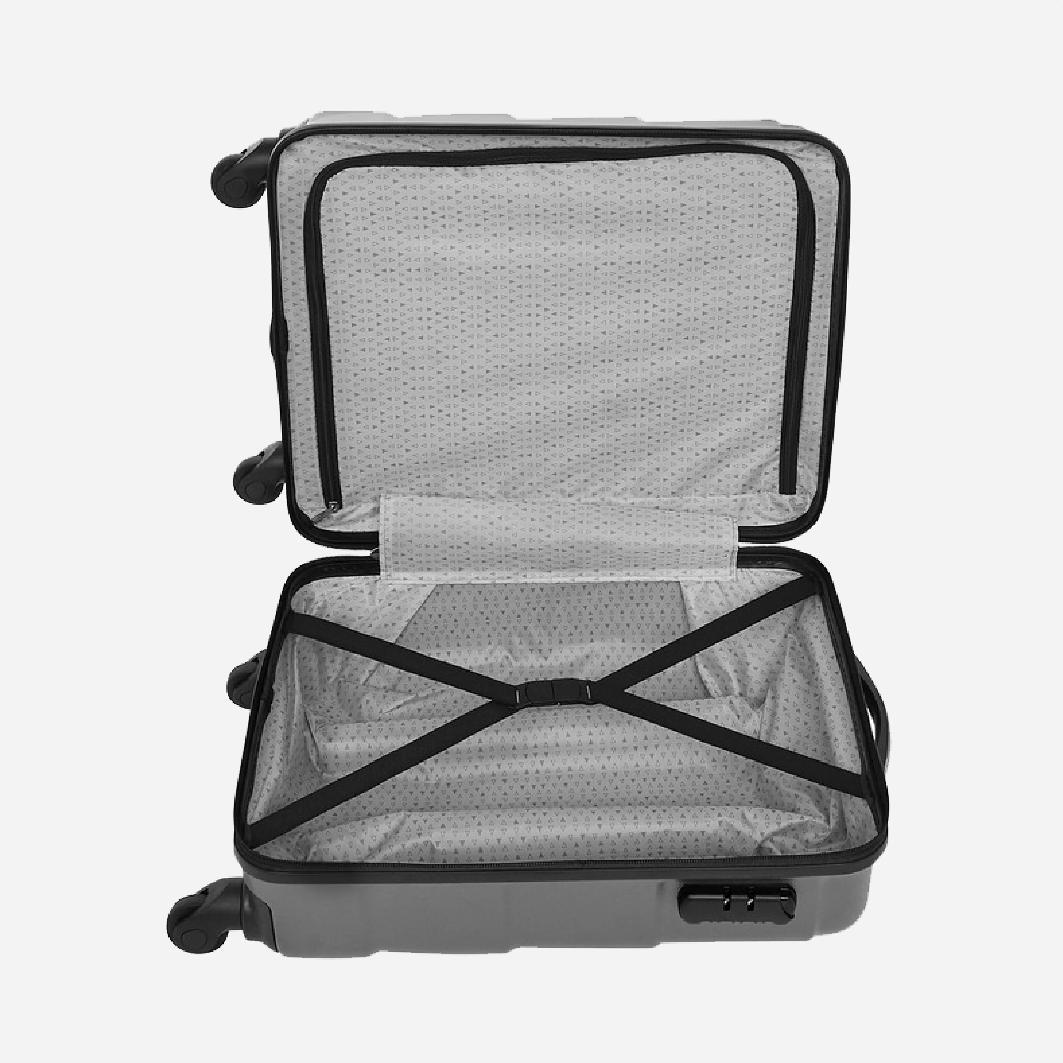 Safari Sway Set of 2 Gun Metal Trolley Bags with Organised Interiors - Image 13