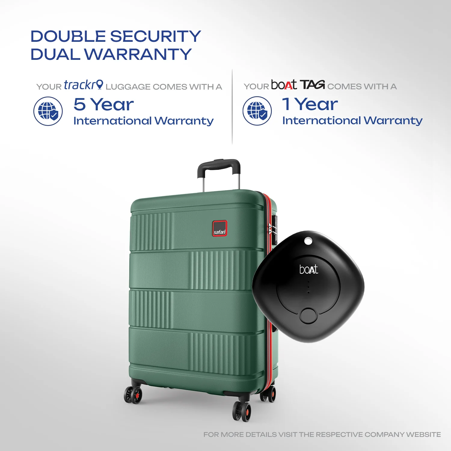 Safari Trackr GPS Enabled Dusk Green Trolley Bag with BoAt tag, TSA Lock, Dual wheels and Wet Pouch Organized Interior - Image 26