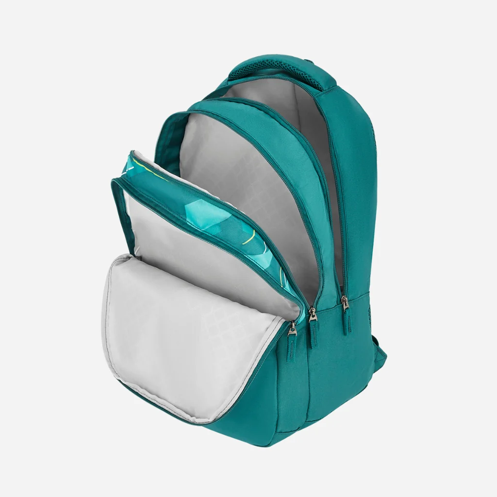 Safari Trio 11 37L Teal School Backpack with Padded Back & Easy Access Pockets - Image 6