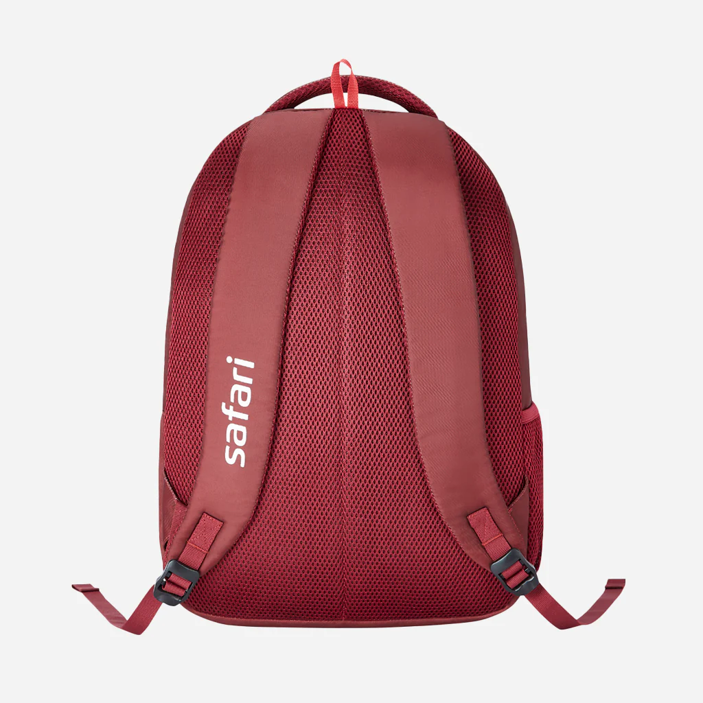 Safari Trio 13 37L Red School Backpack with Padded Back & Easy Access Pockets - Image 4