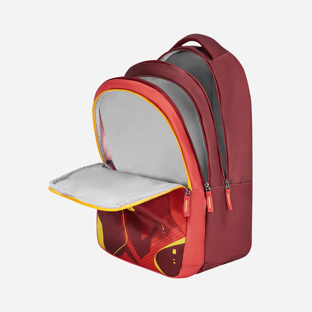 Safari Trio 13 37L Red School Backpack with Padded Back & Easy Access Pockets - Image 6