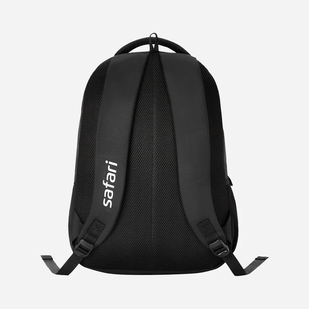 Safari Trio 14 37L Black School Backpack with Padded Back & Easy Access Pockets - Image 4