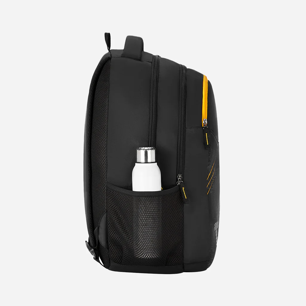 Safari Trio 14 37L Black School Backpack with Padded Back & Easy Access Pockets - Image 5