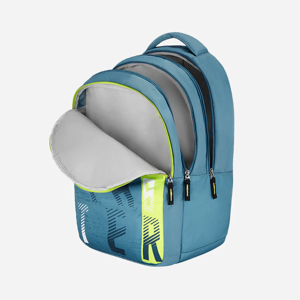 Safari Trio 14 37L Blue School Backpack with Padded Back & Easy Access Pockets - Image 5